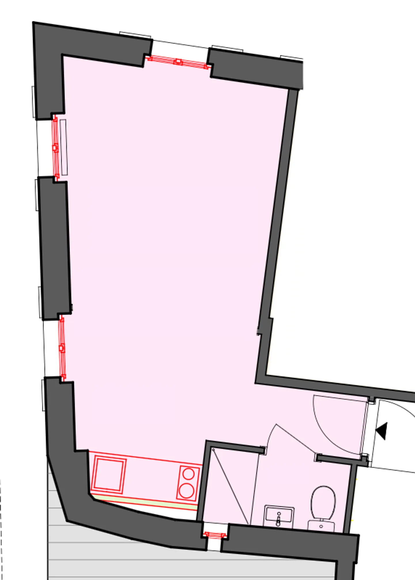 1-room apartment - Photo 5 of 5