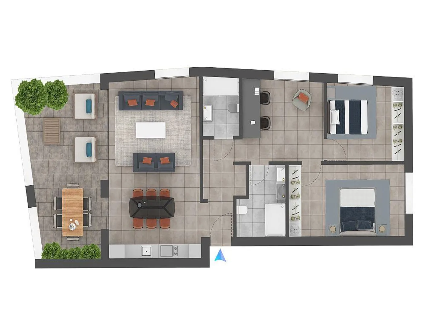 Nouvel appartement 4 pièces à Sant'Antonino - Photo 4 sur 12