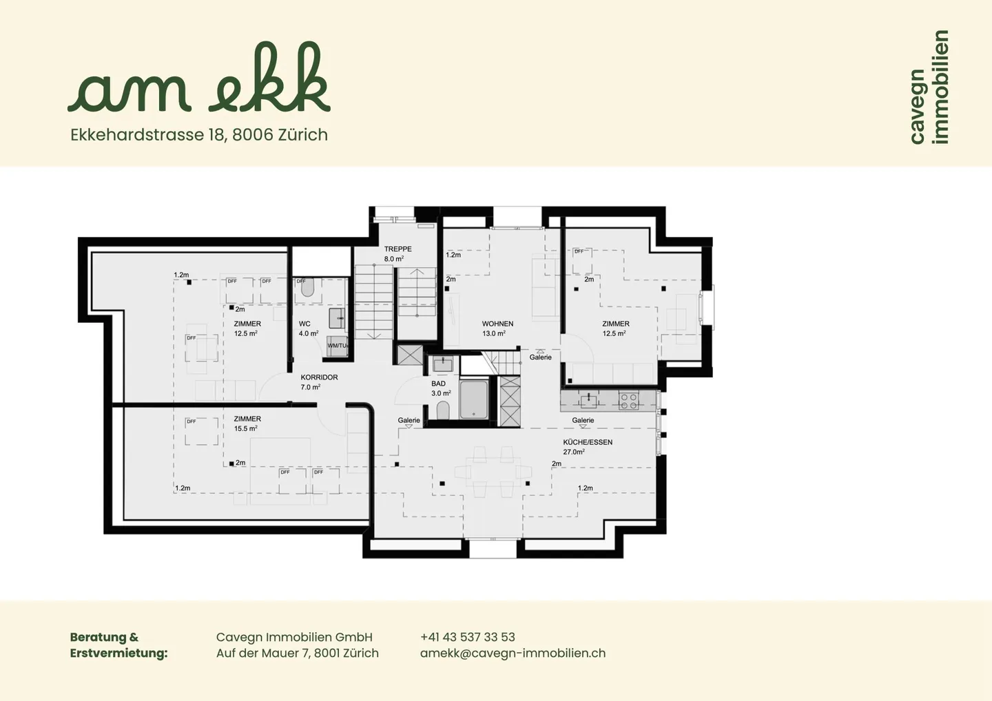 Exclusive 4.5-room maisonette with private roof terrace and panoramic view - Photo 7 of 8