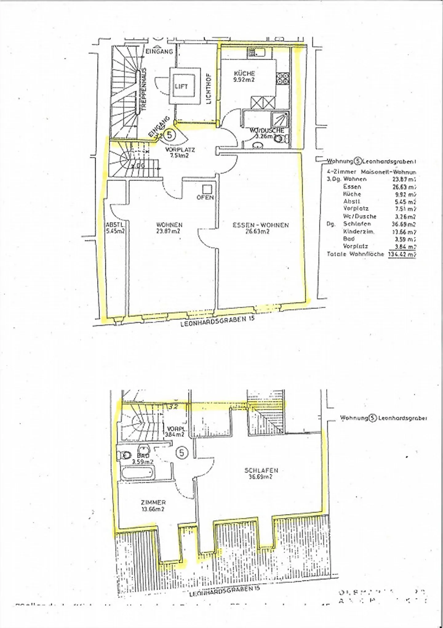 Gepflegte, sonnige 4,5-Z'Mais.Whg/134.5m² im historischen Altstadtkern - Foto 6 von 6