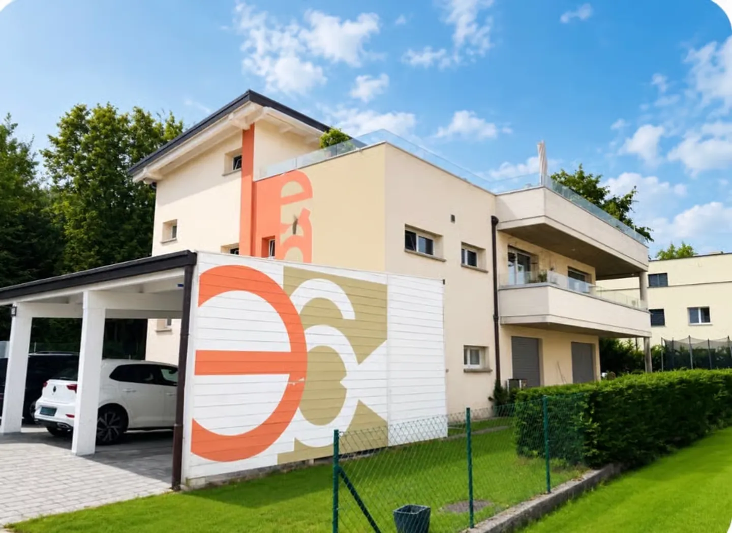 SUPERBE 4.5 PIÈCES AVEC GRAND BALCON + STUDIO INDÉPENDANT EN OPTION À ROSSENS (F - Photo 7 sur 7