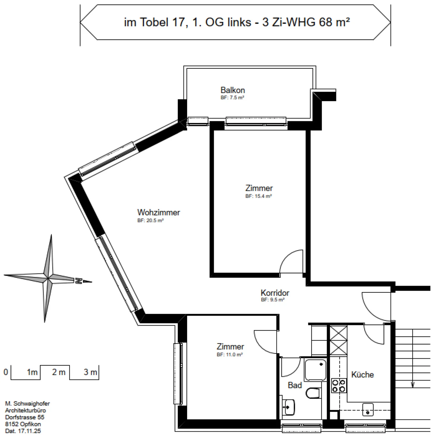 Comprehensively renovated 3-room apartment - Photo 8 of 8