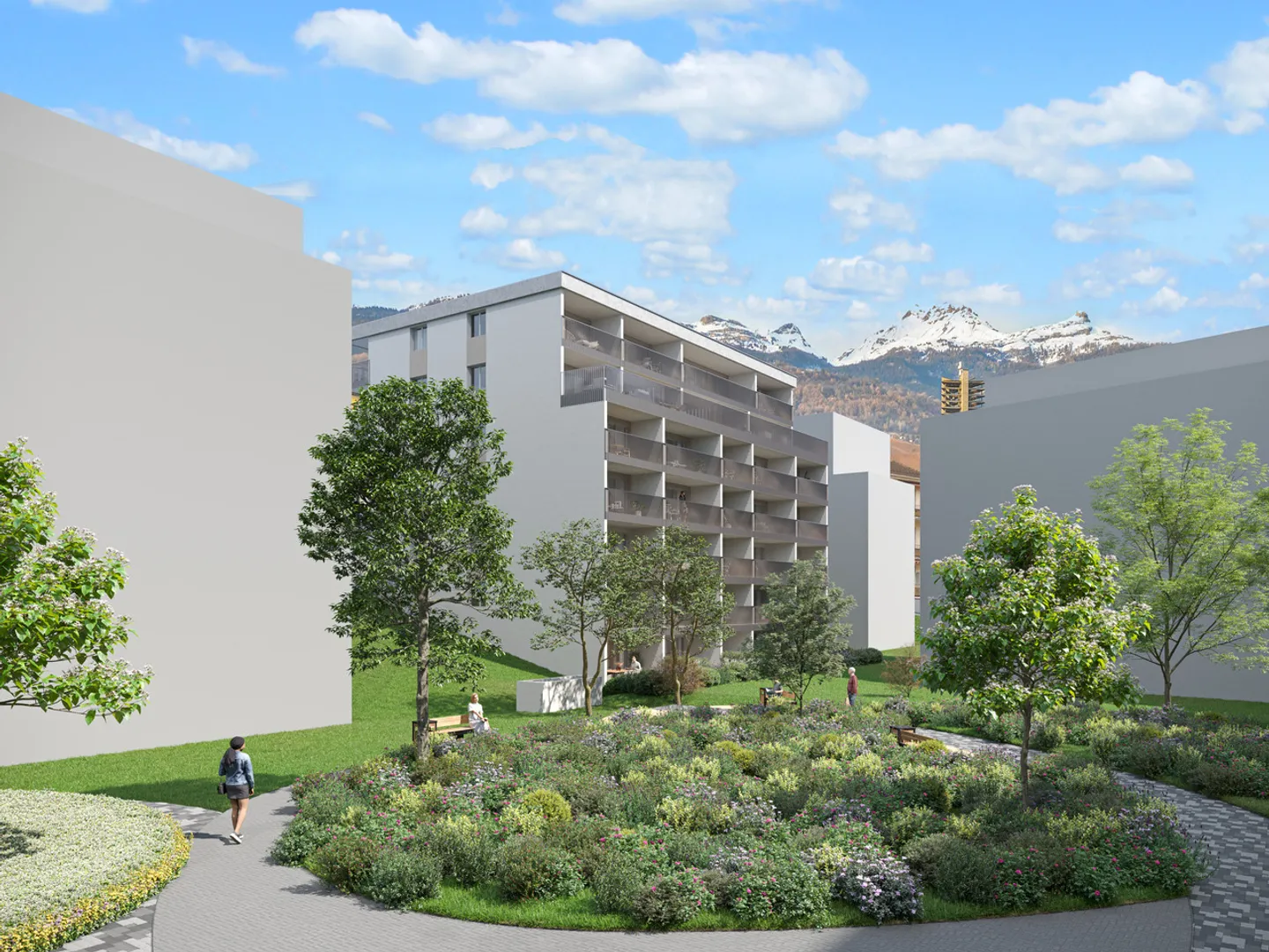 4 verbleibende Wohnungen mit 4,5 Zimmern im Zentrum von Sierre - Foto 1 von 10