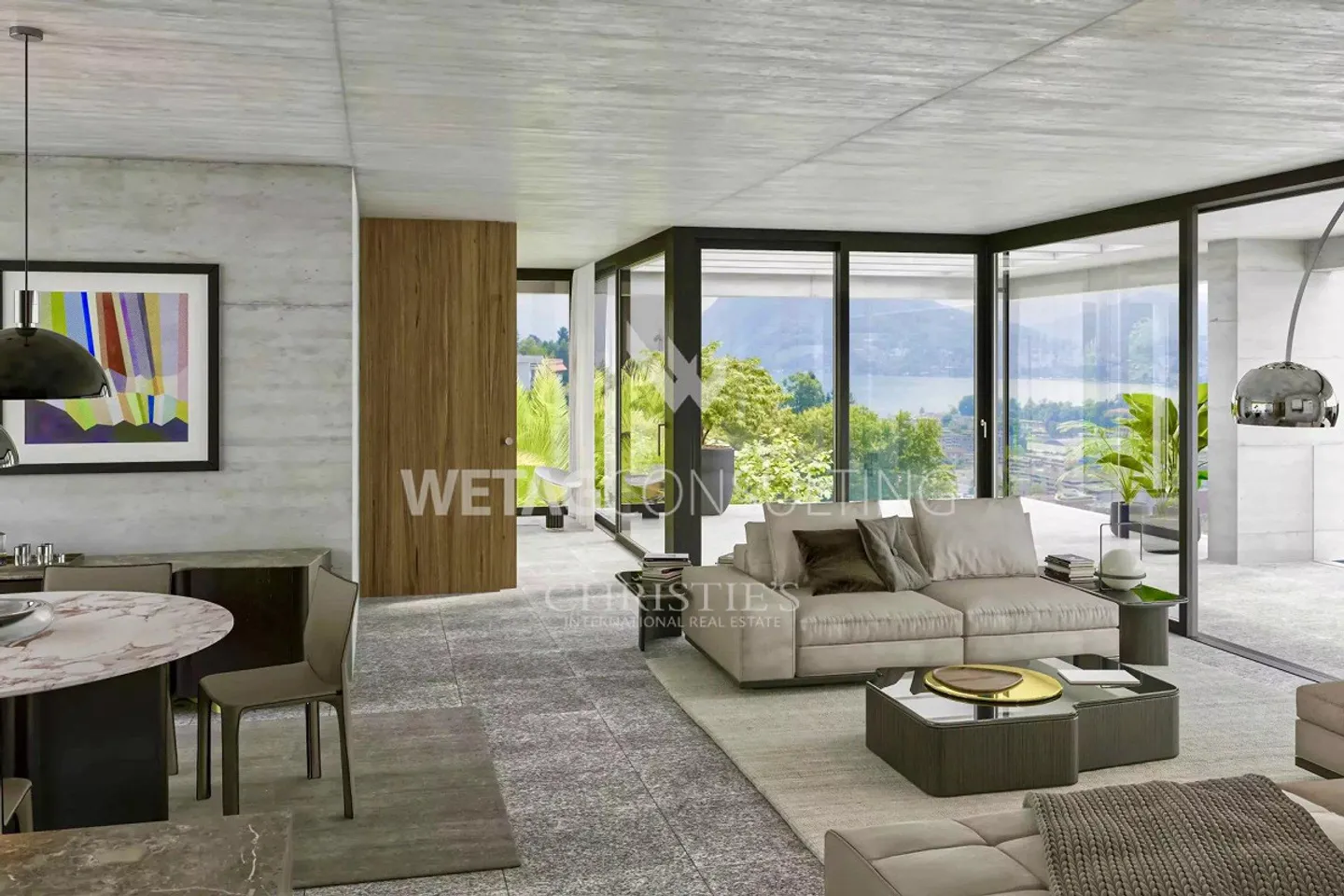 Lugano-Viganello: Moderno appartamento attico con grande terrazza coperta e vista lago in vendita - Foto 3 di 8