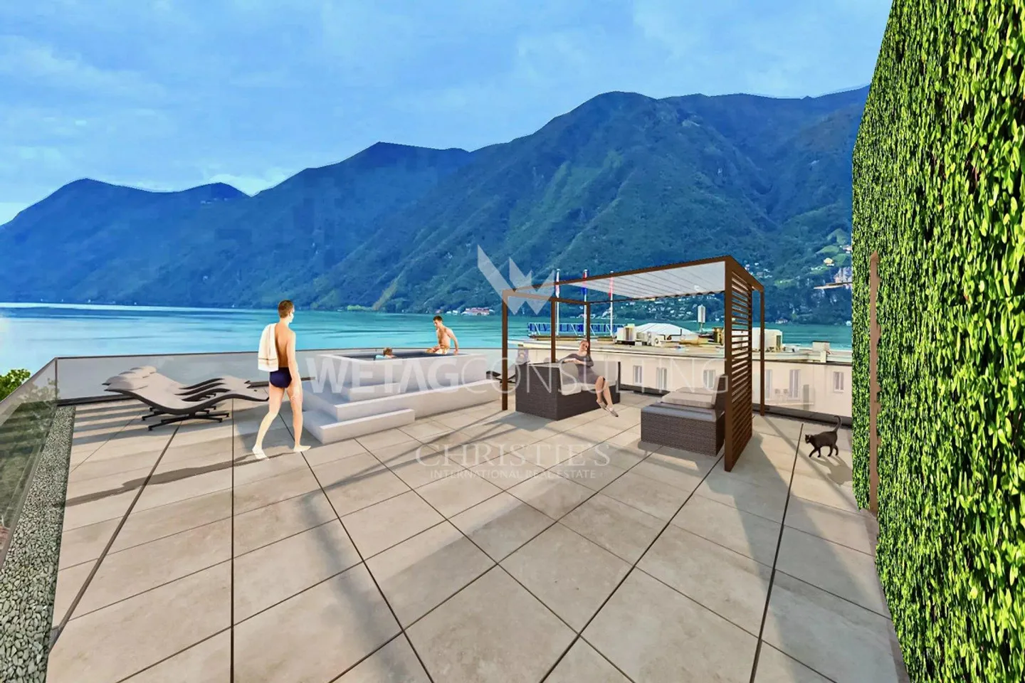 Appartamento 3,5 locali in vendita a Lugano con vista lago - Foto 2 di 7