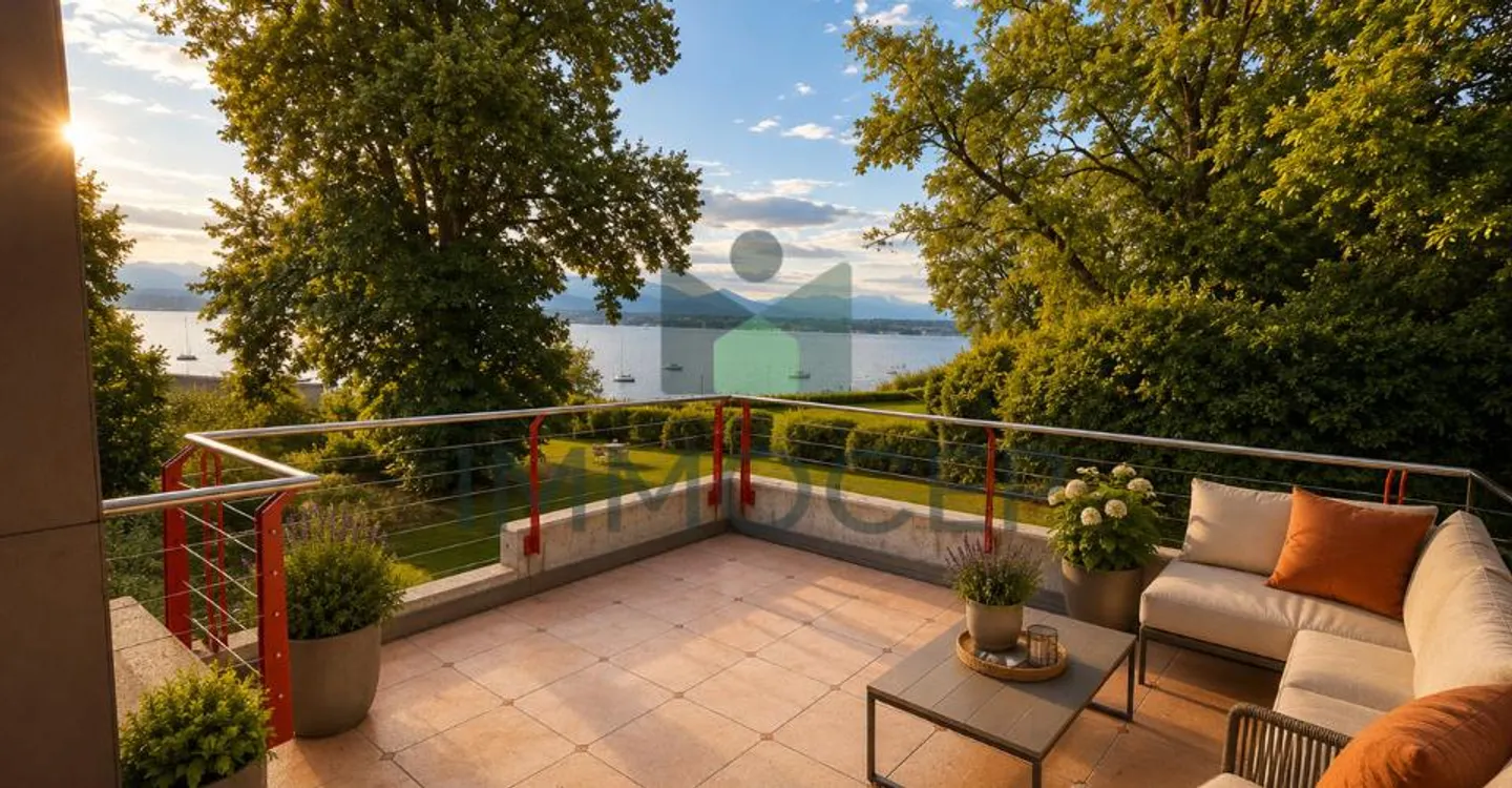 Architect-designed property to renovate in Versoix with private access to the lake - Photo 4 of 10