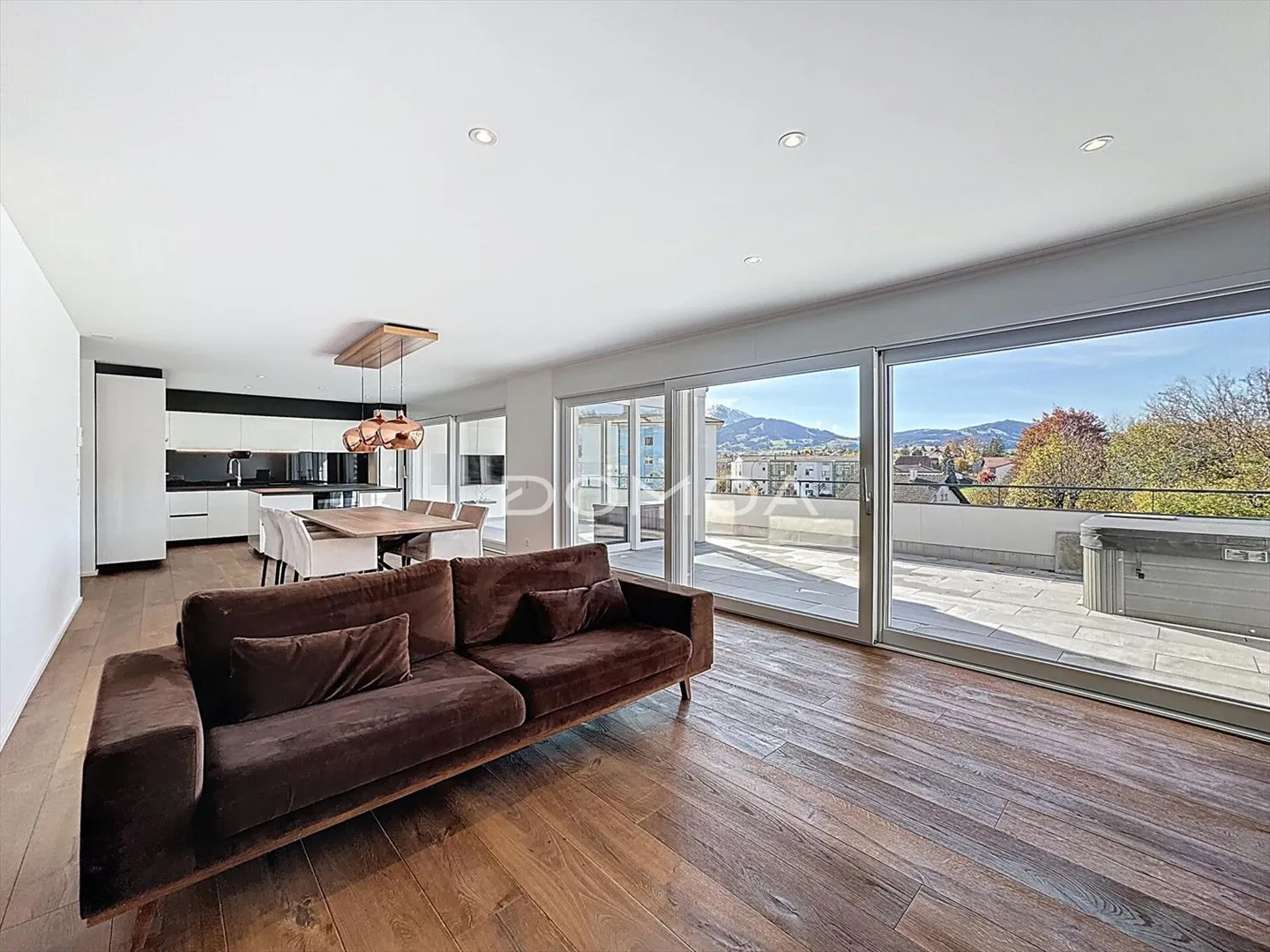 Contemporary attic with panoramic view of the Moléson - Photo 4 of 8