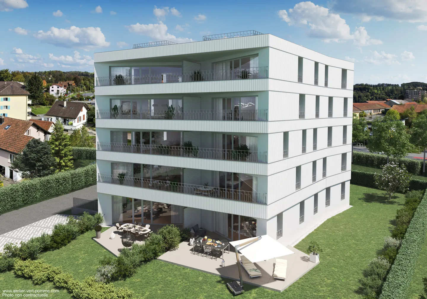 Neues 4.5P Luxusapartment - Los Nr. 07 "Le Pommier" - Foto 15 von 16