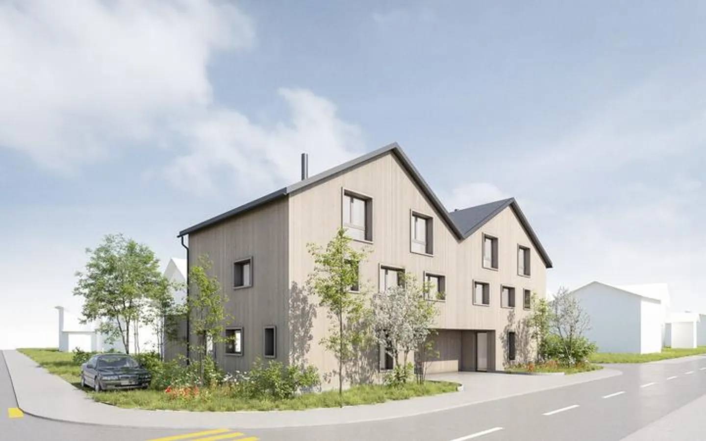 Moderner Doppelhaushalt mit nachhaltigem Design - Foto 7 von 8