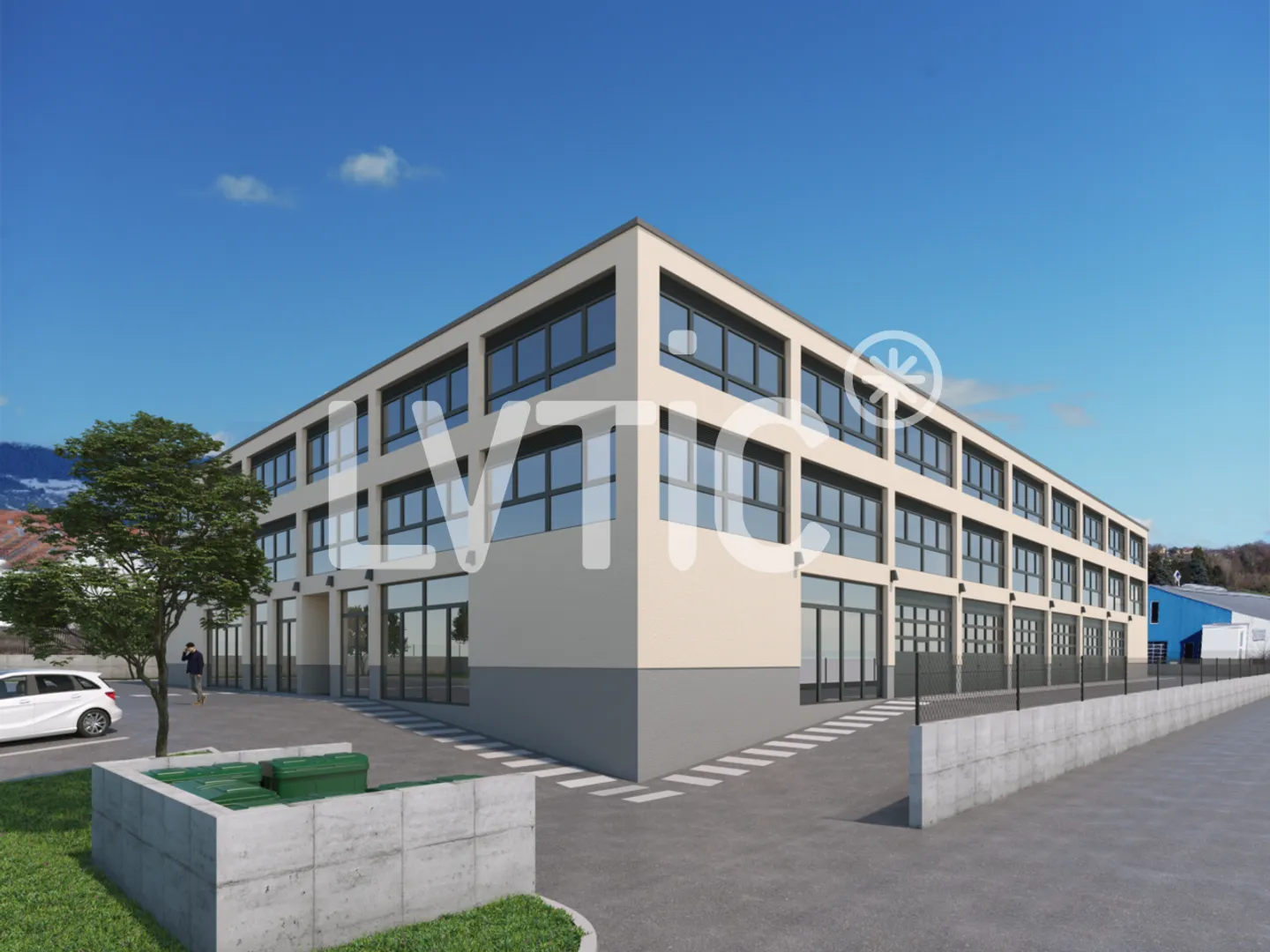 Laboratorio, deposito, uffici di 2.350 m2 divisibili in affitto a Yverdon - Foto 2 di 6