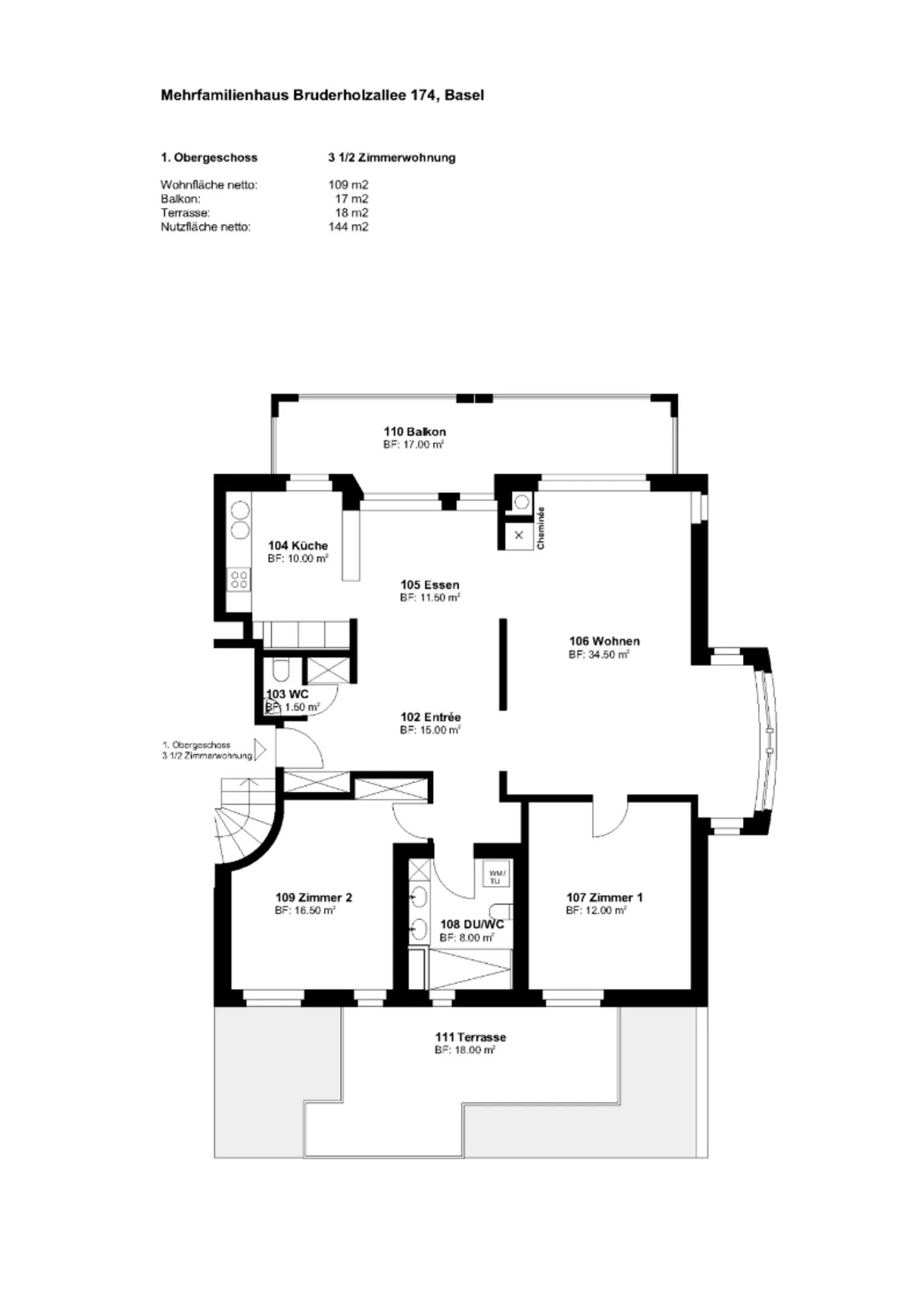 Appartement de jardin exclusif avec cheminée et 2 terrasses - Bruderholz - Photo 10 sur 10
