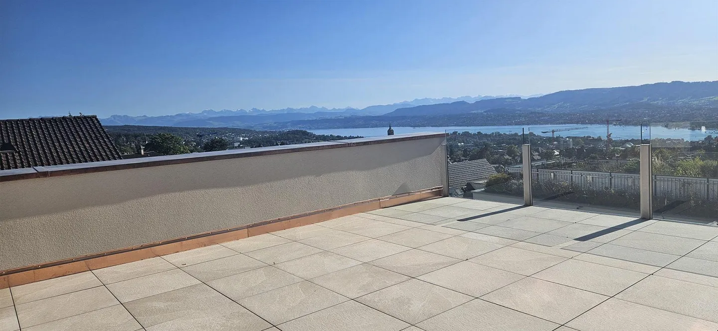 Goditi un ambiente abitativo esclusivo con una vista che si estende dalla città di Zurigo sul lago di Zurigo fino all'orizzonte! - Foto 11 di 13