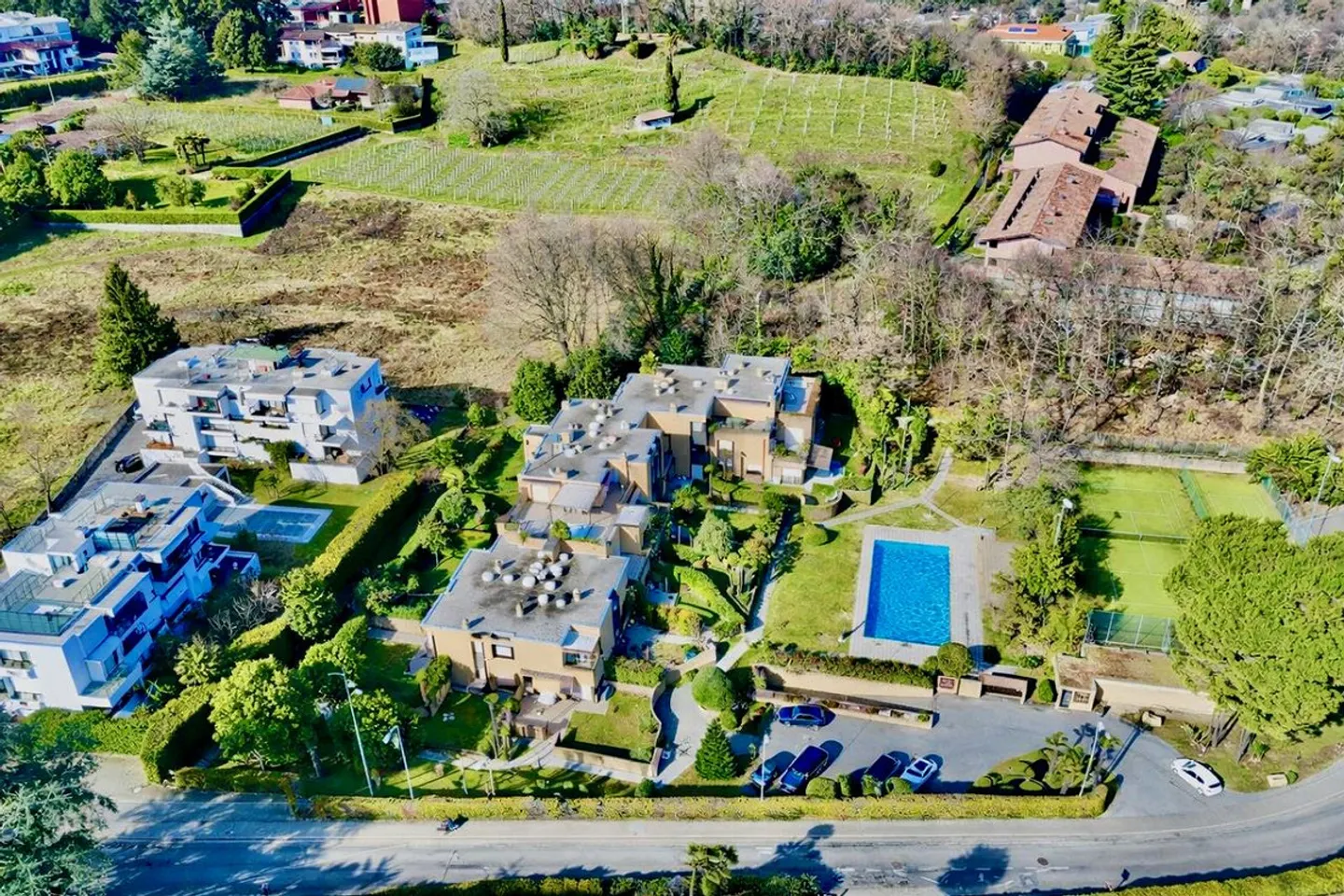Maison de ville avec piscine commune et court de tennis à Gentilino - Photo 4 sur 20