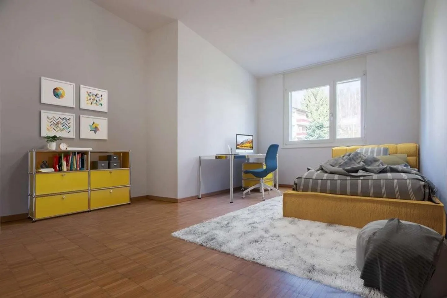 Luminoso appartamento di 3,5 stanze con grande terrazza - Foto 4 di 7