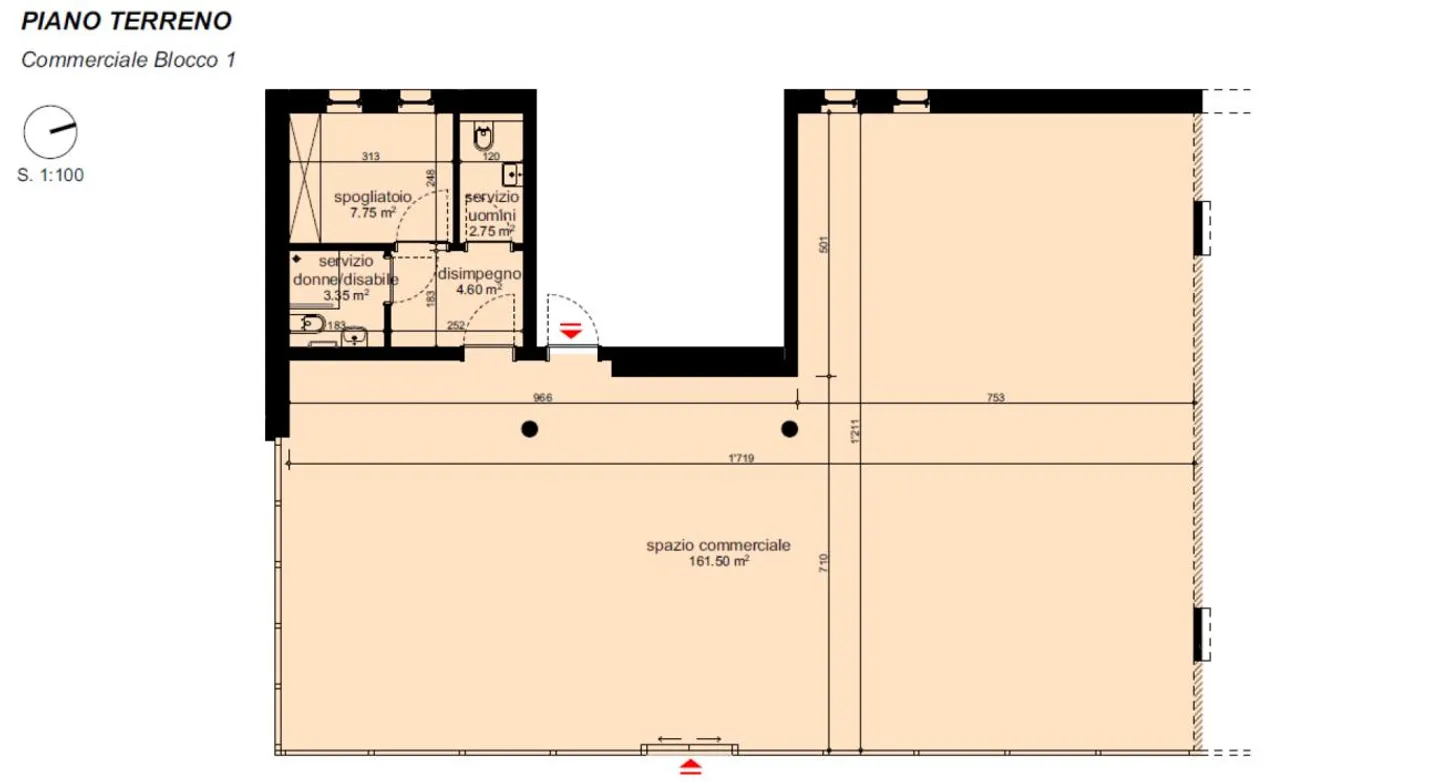 SPAZIO COMMERCIALE CON VETRINE - OTTIMA VISIBILITÀ - Foto 3 di 4