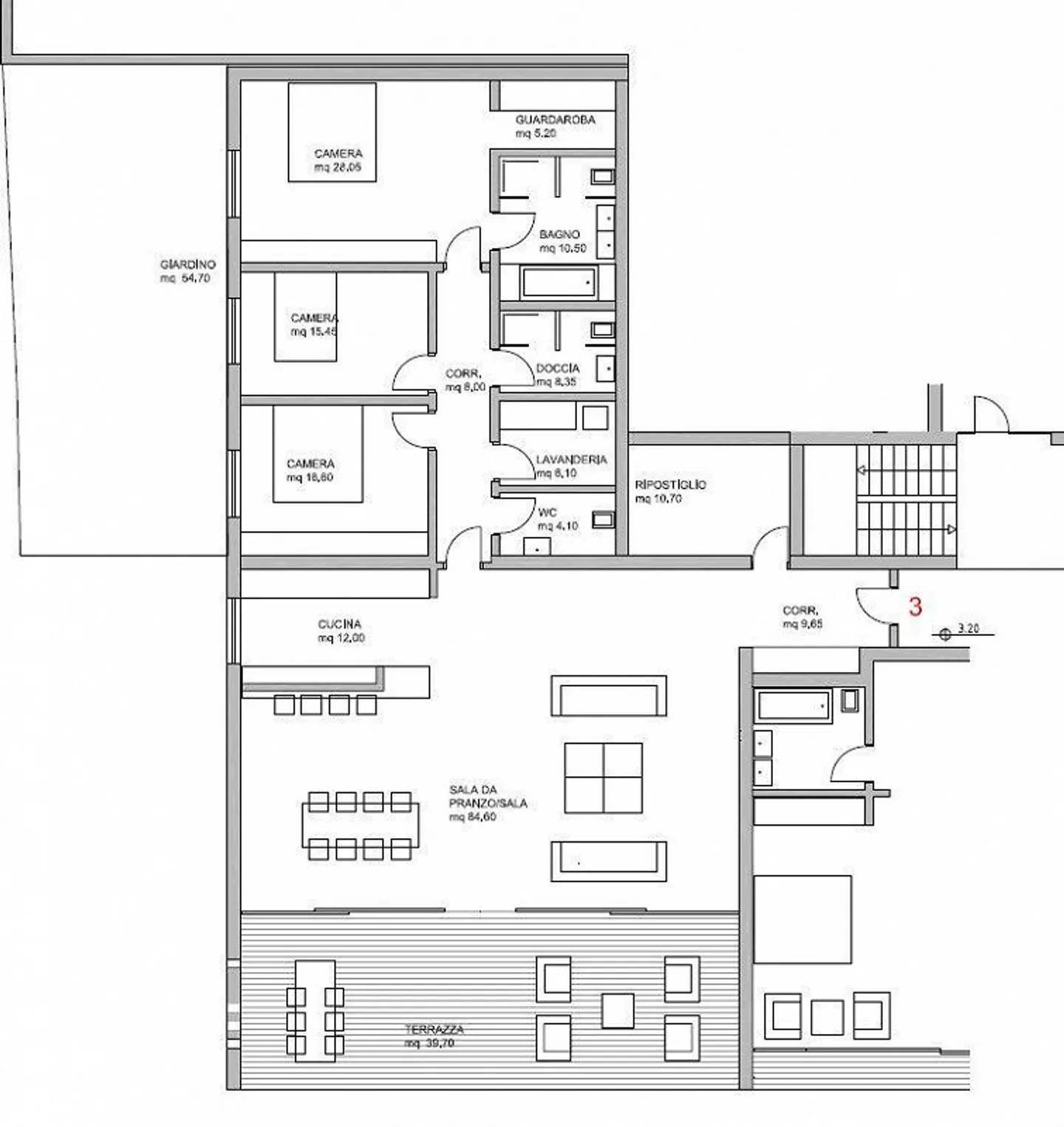 Elegance, Design and Luxury: Spacious 4.5-Room Apartment with Terrace and Stunning Lake View - Photo 14 of 19