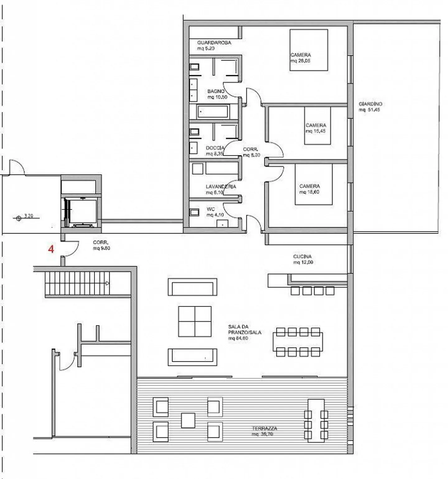 Elegance, Design and Luxury: Spacious 4.5-Room Apartment with Terrace and Stunning Lake View - Photo 15 of 19