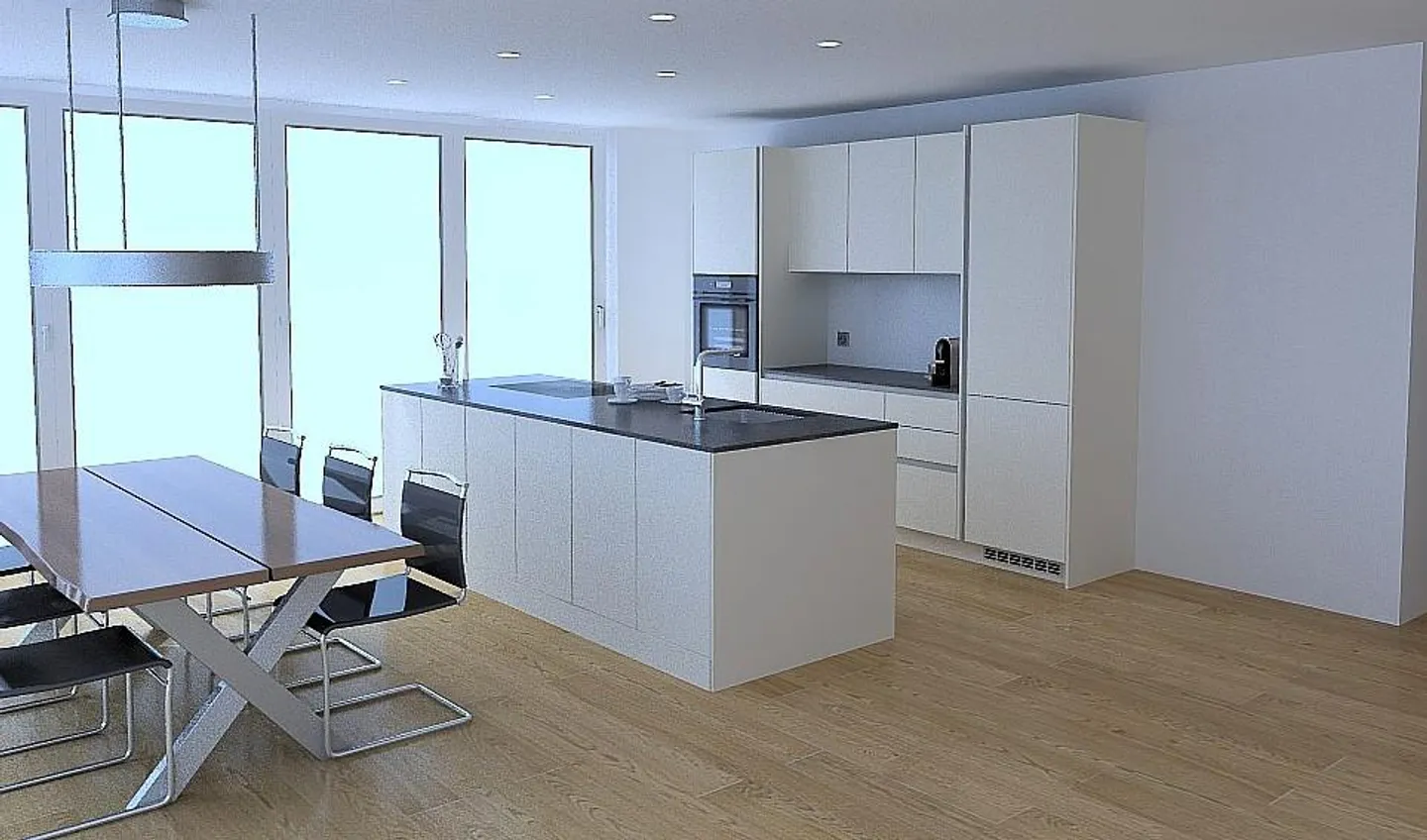 First rental 3.5-room apartment on the ground floor with terrace - Photo 2 of 3