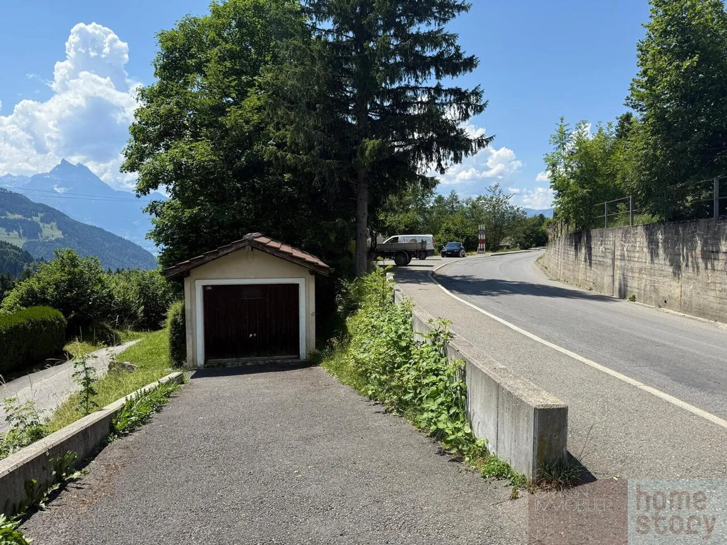 Garage individuale di 22 m² con terreno, vista sulle Alpi - Gryon - Foto 1 di 5