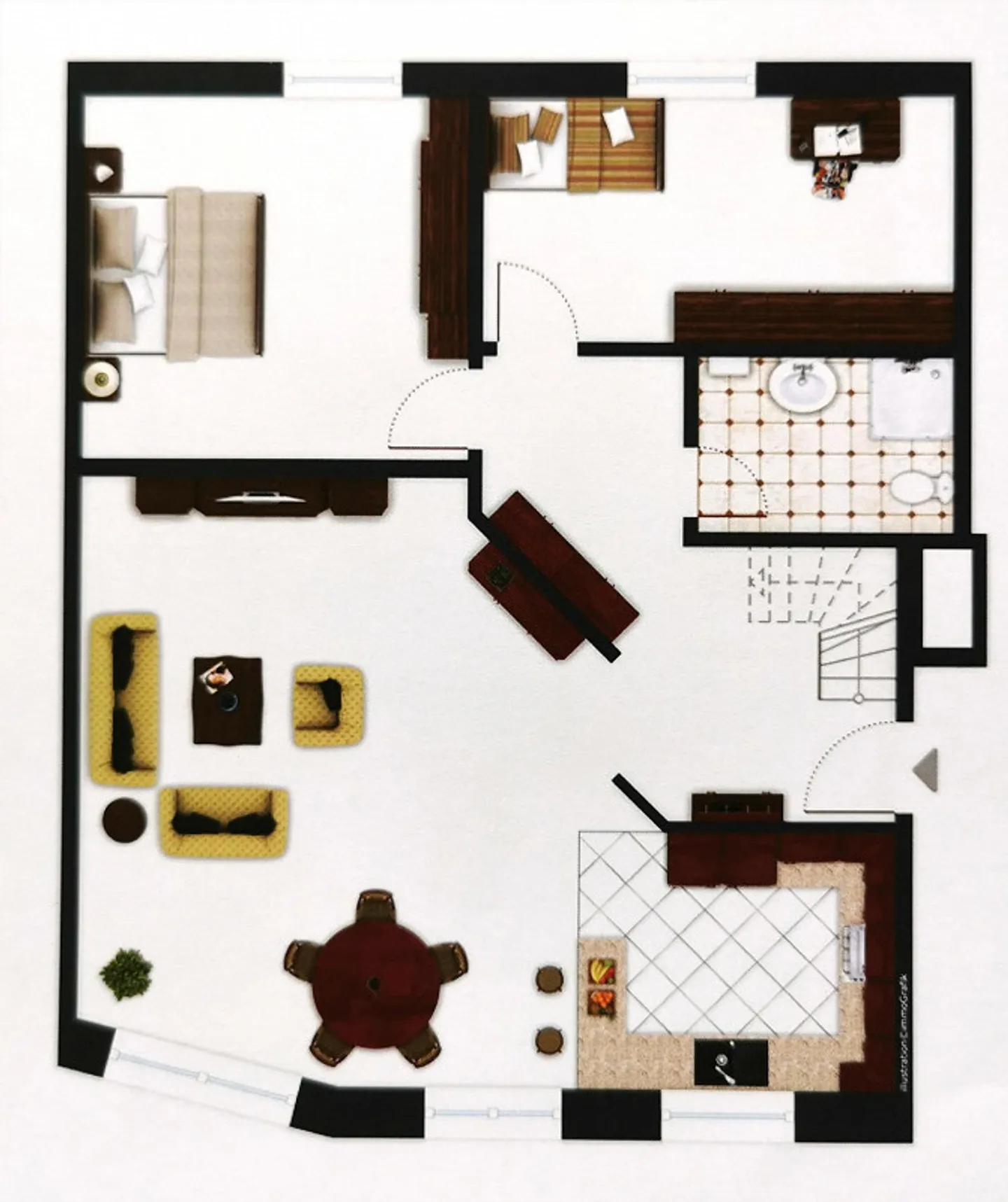 Maisonette auf 2 Etagen - Foto 8 von 9