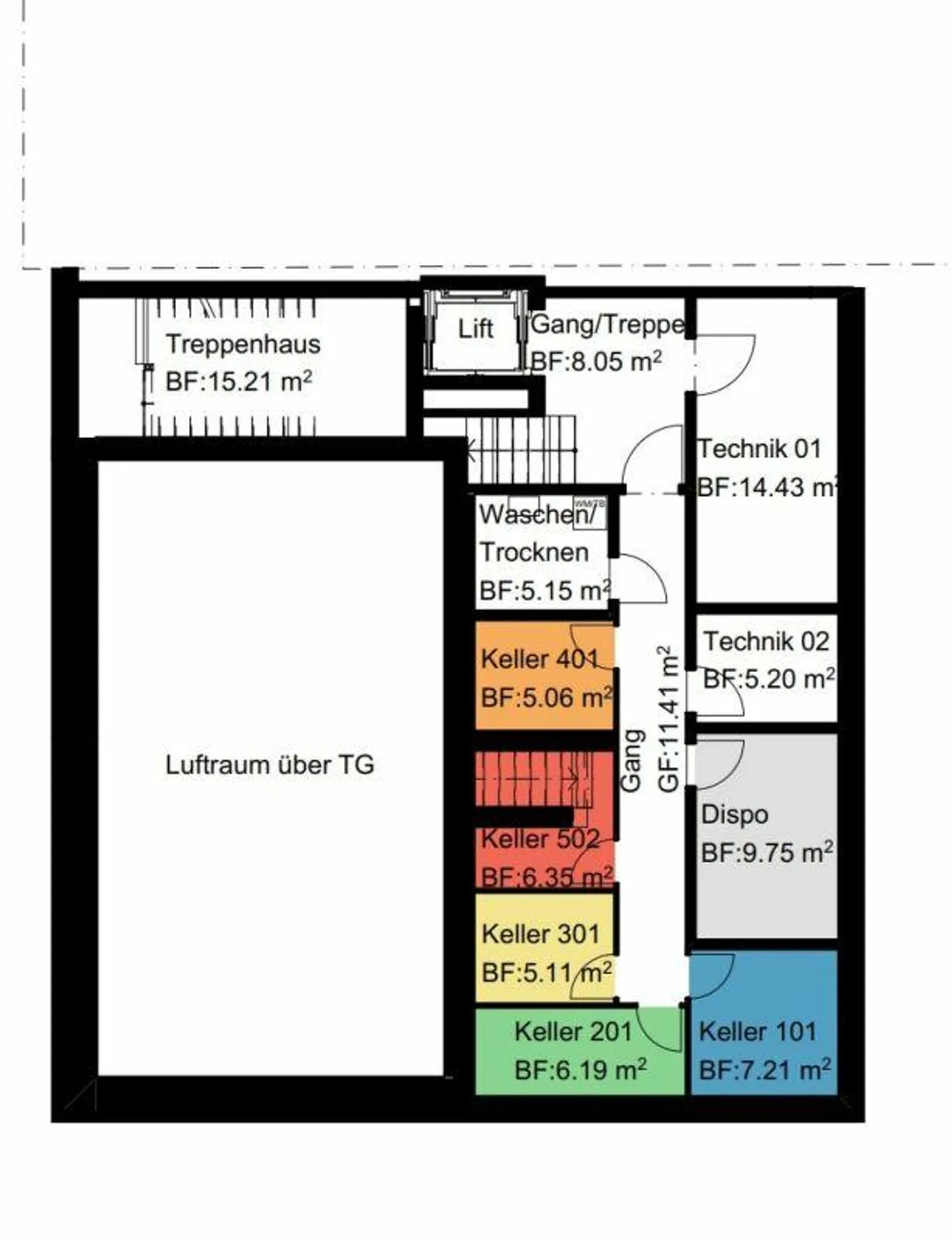 Appartement en duplex de 2,5 pièces au dernier étage n° 502 - Photo 4 sur 4