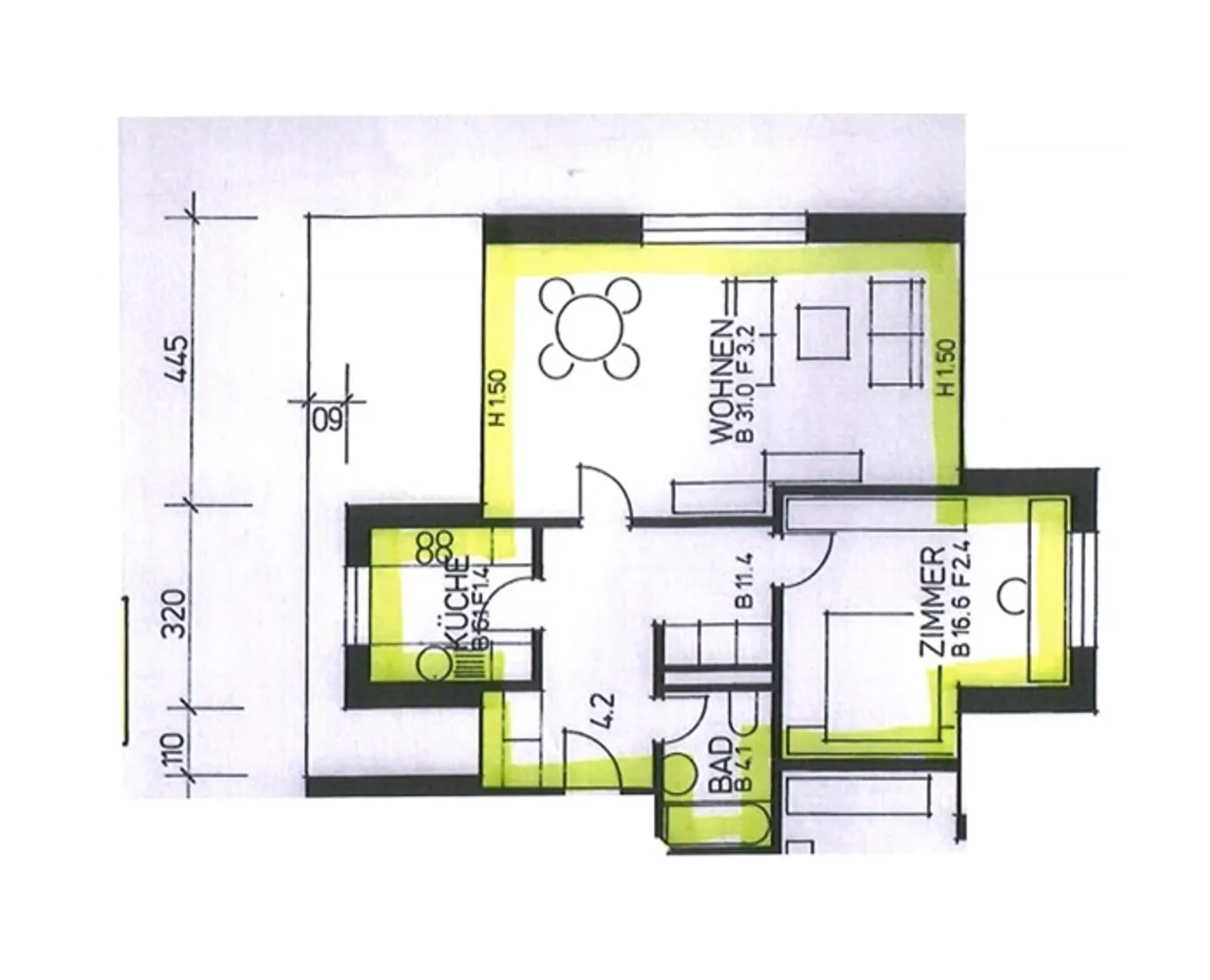 Grosszügige 3.5-Zimmer-Wohnung im Zentrum - Foto 4 von 4