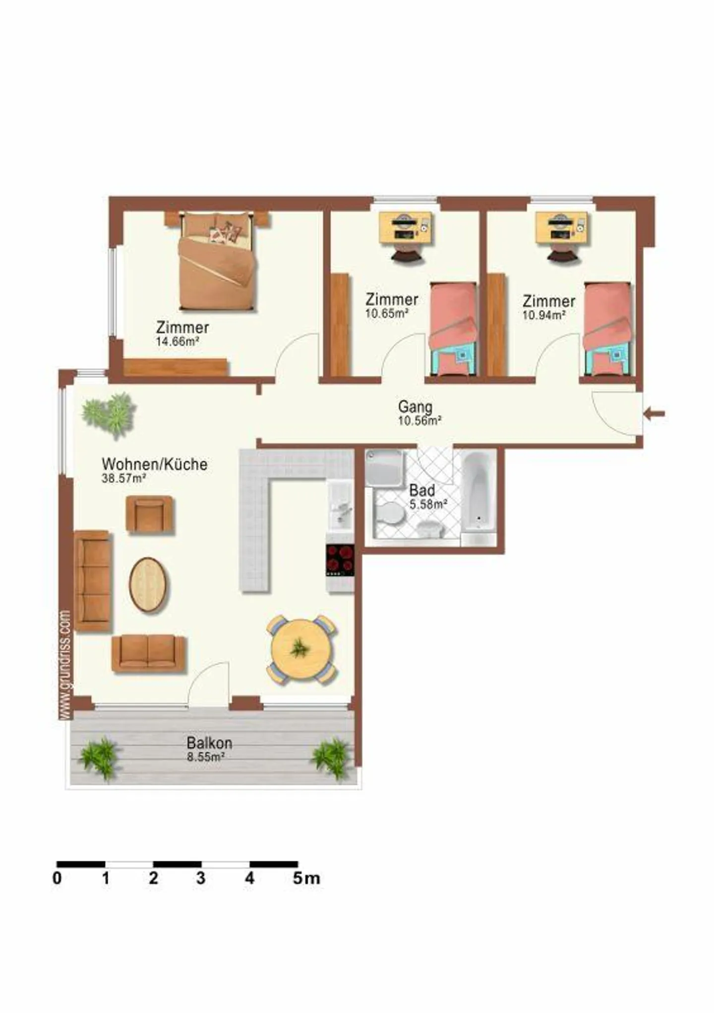moderne Wohnung an ruhiger Lage - Foto 12 von 13