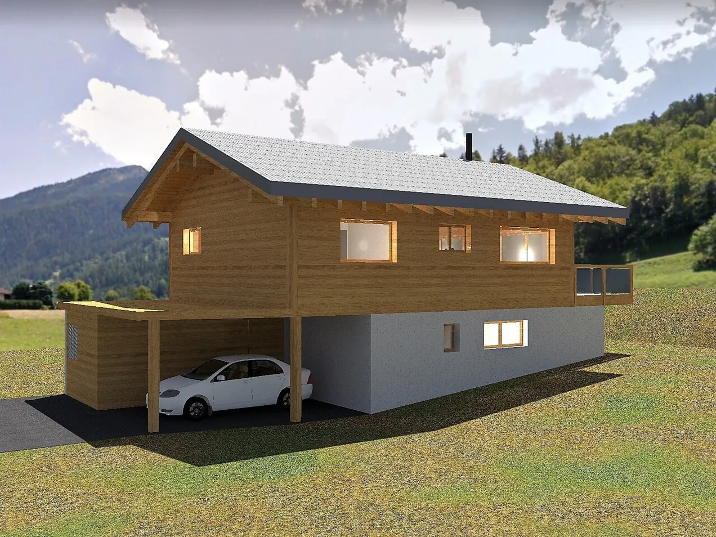 Bau von Einfamilienhäusern in Prarreyer - Foto 1 von 6