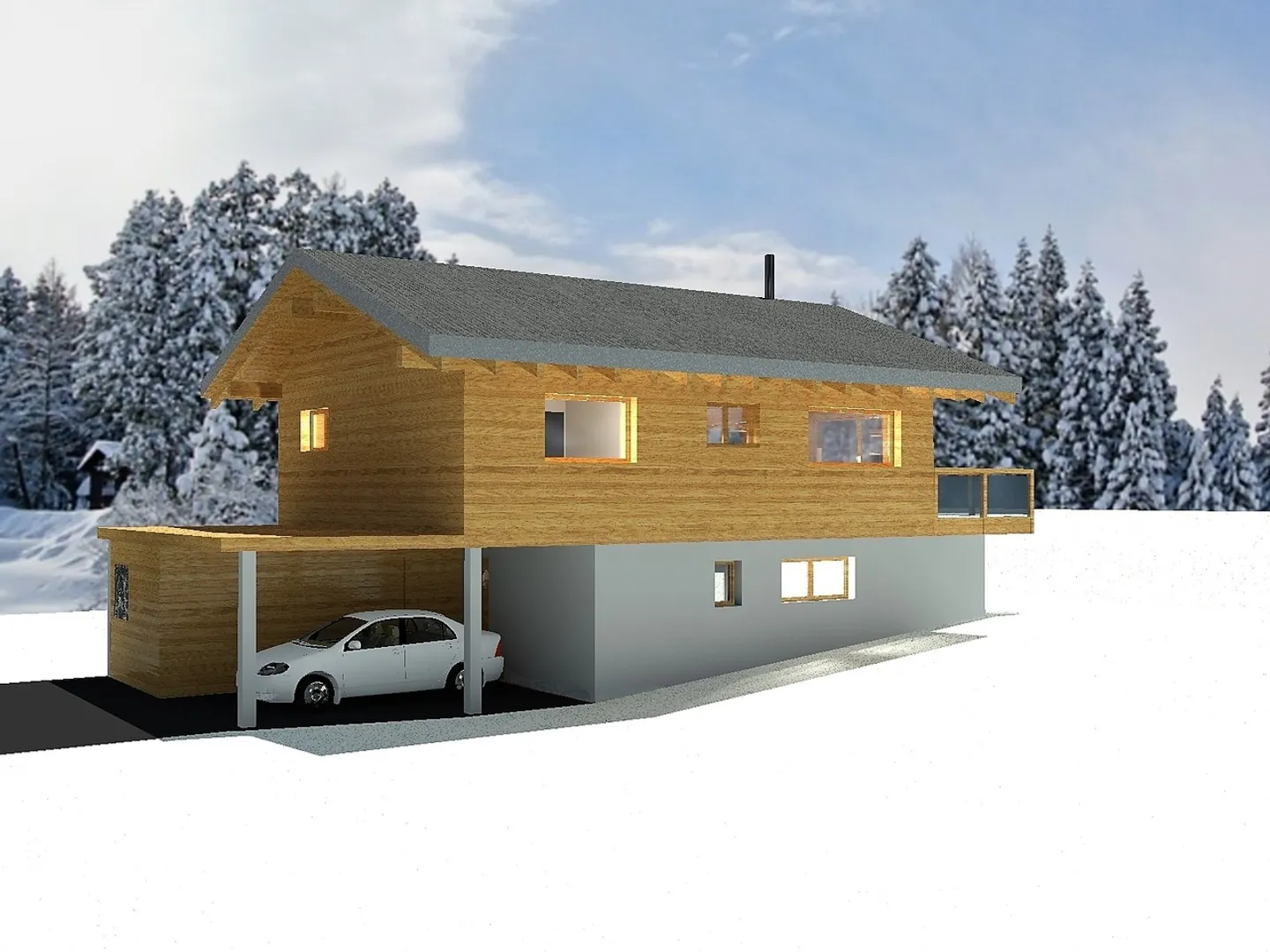 Bau von Einfamilienhäusern in Prarreyer - Foto 5 von 6