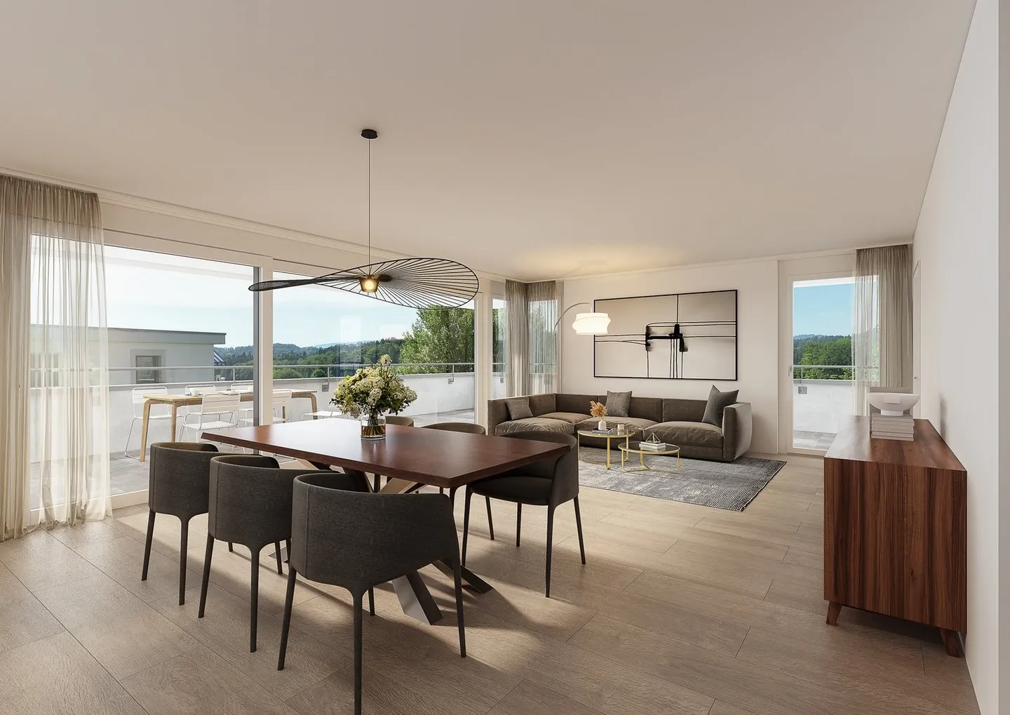 Appartement mansardé exclusif de 4.5 pièces avec impressionnante terrasse ensoleillée - Photo 3 sur 4