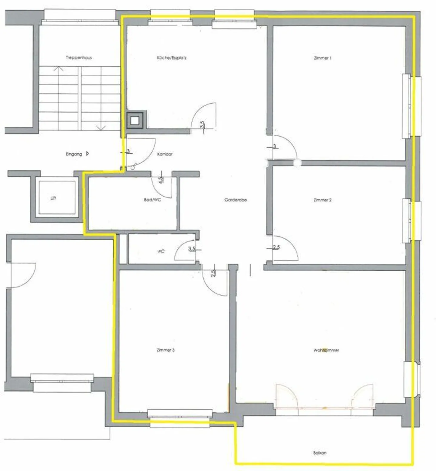 Superbe appartement de 4,5 pièces rénové à louer à long terme - Photo 6 sur 6