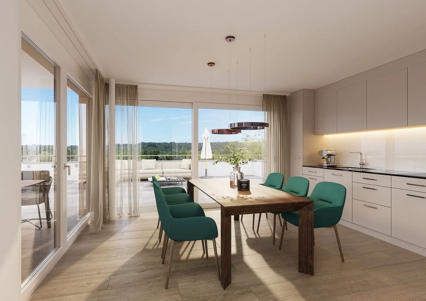 Appartement mansardé exclusif de 4.5 pièces avec impressionnante terrasse ensoleillée - Photo 4 sur 4