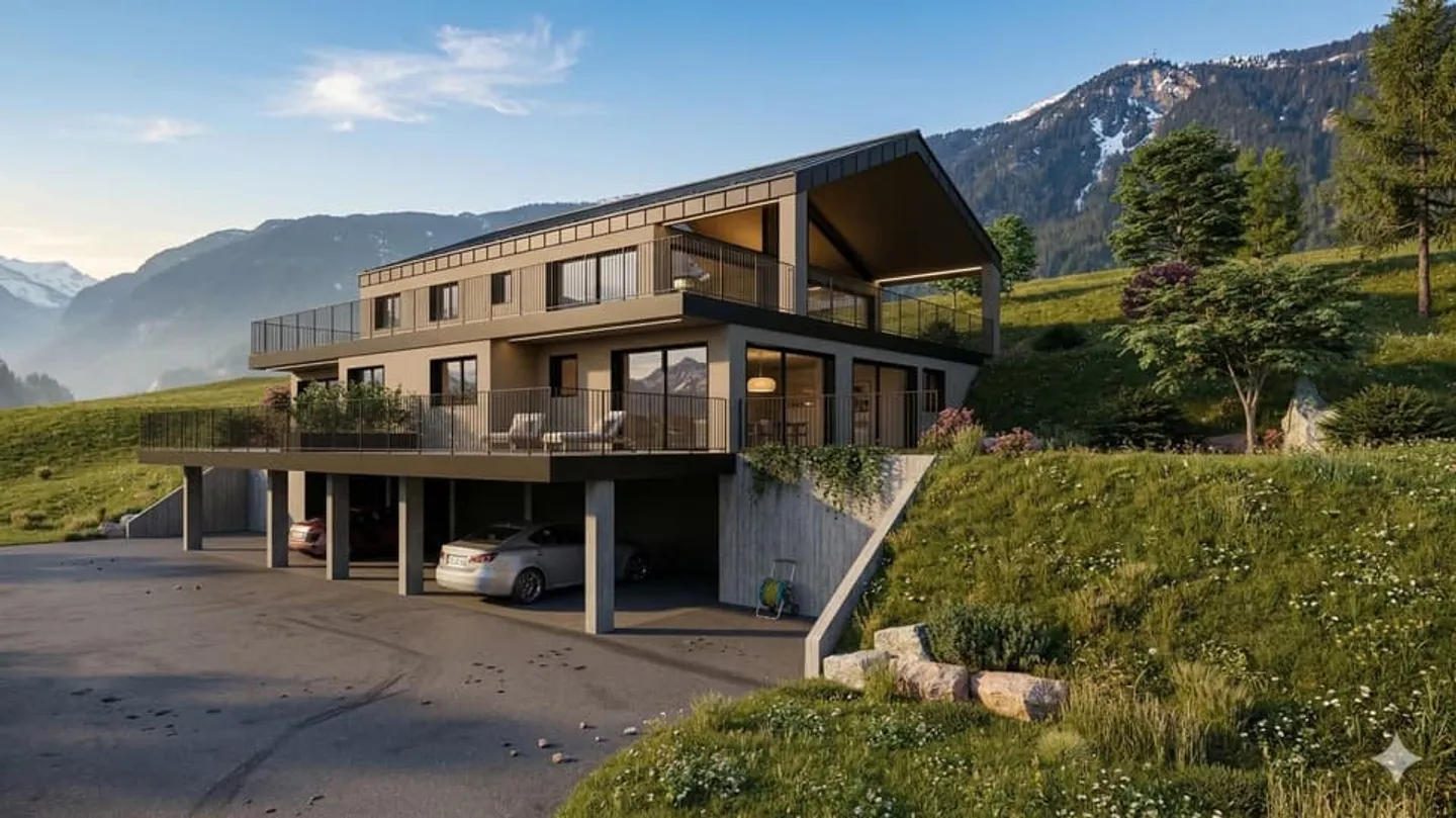 Magnifique attique neuf avec vue panoramique - Foto 1 von 9