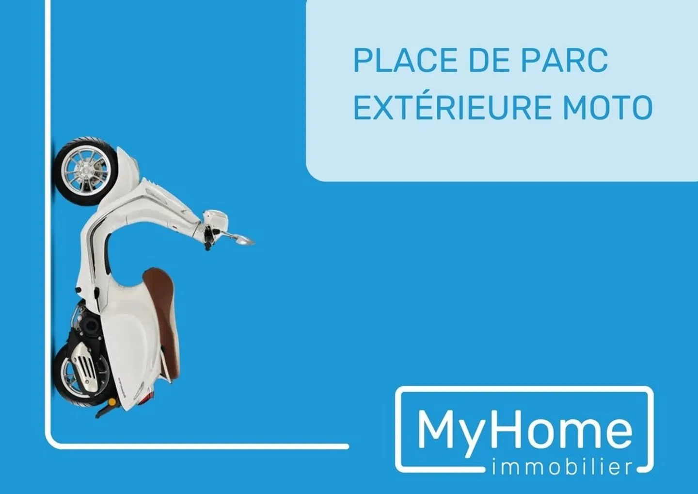 Place de parc extérieure pour moto - Photo 1 sur 1