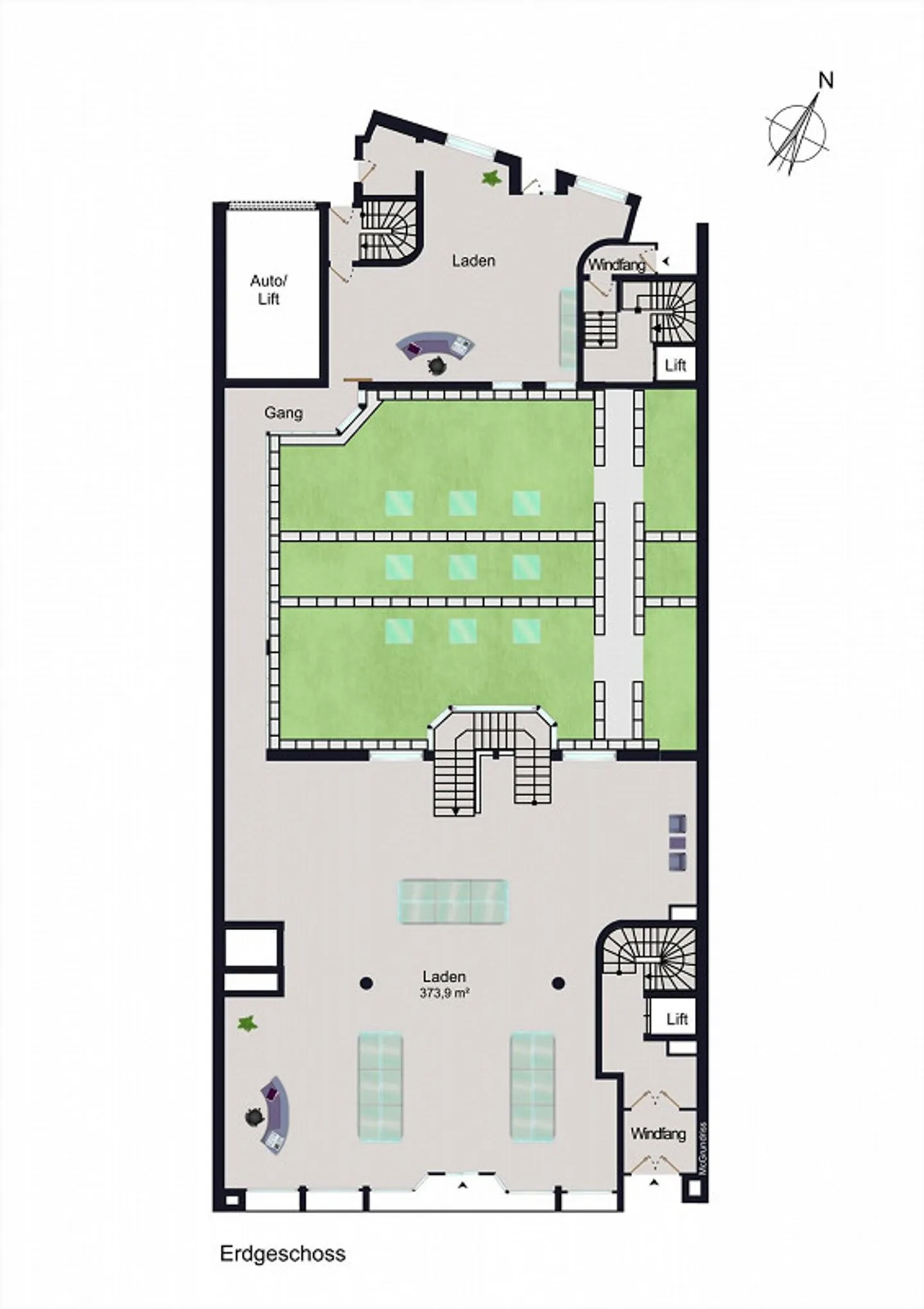 Espace pour des visions : Espace commercial généreux dans le Kleinbasel animé - Photo 10 sur 12