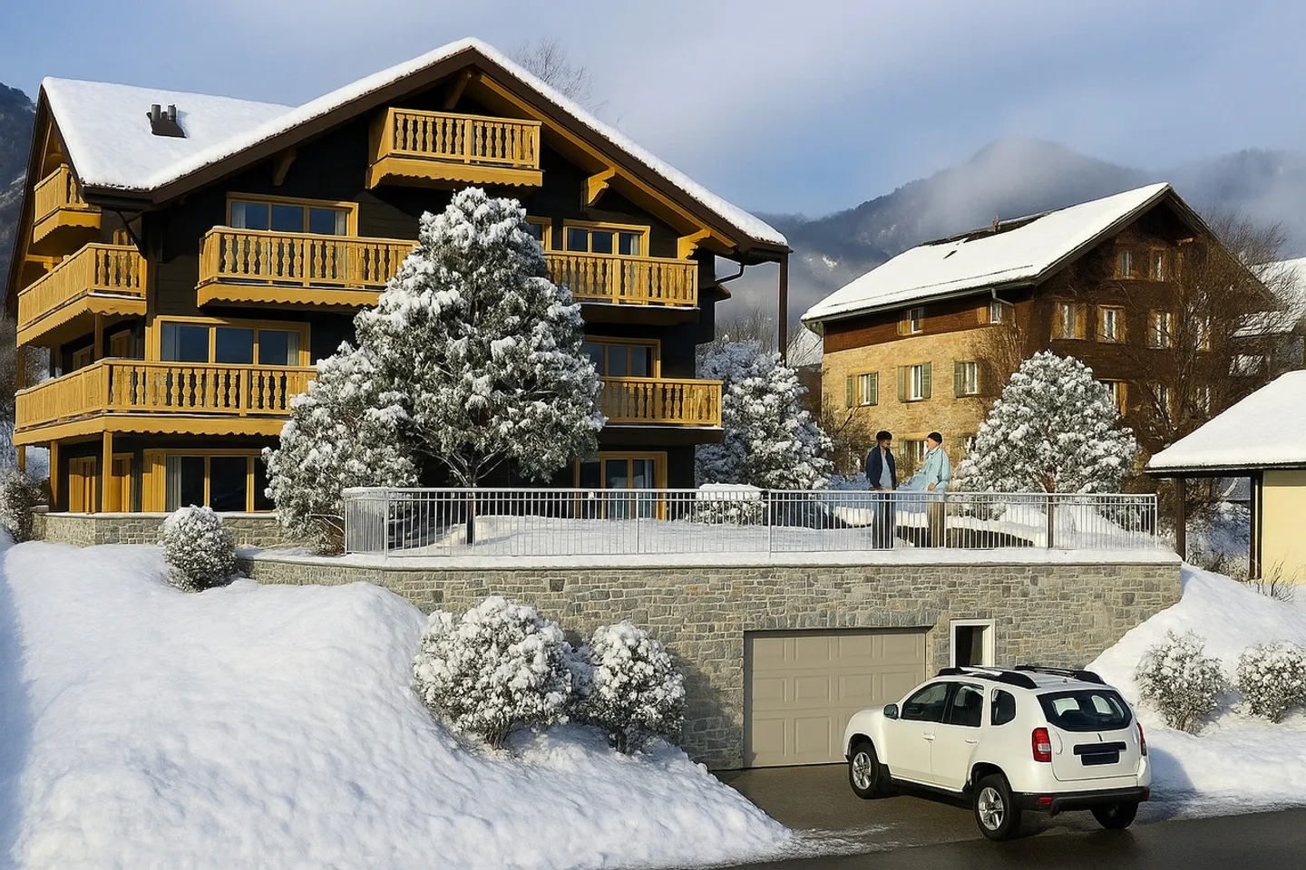 Passaggio del balcone e Luce alpina LOT 3: Un appartamento di 4,5 stanze di eleganza - Foto 1 di 9