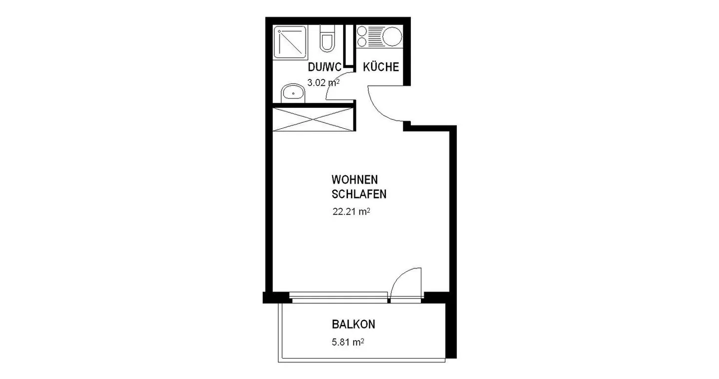 Cozy 1-room apartment with balcony in Büron - Photo 10 of 10