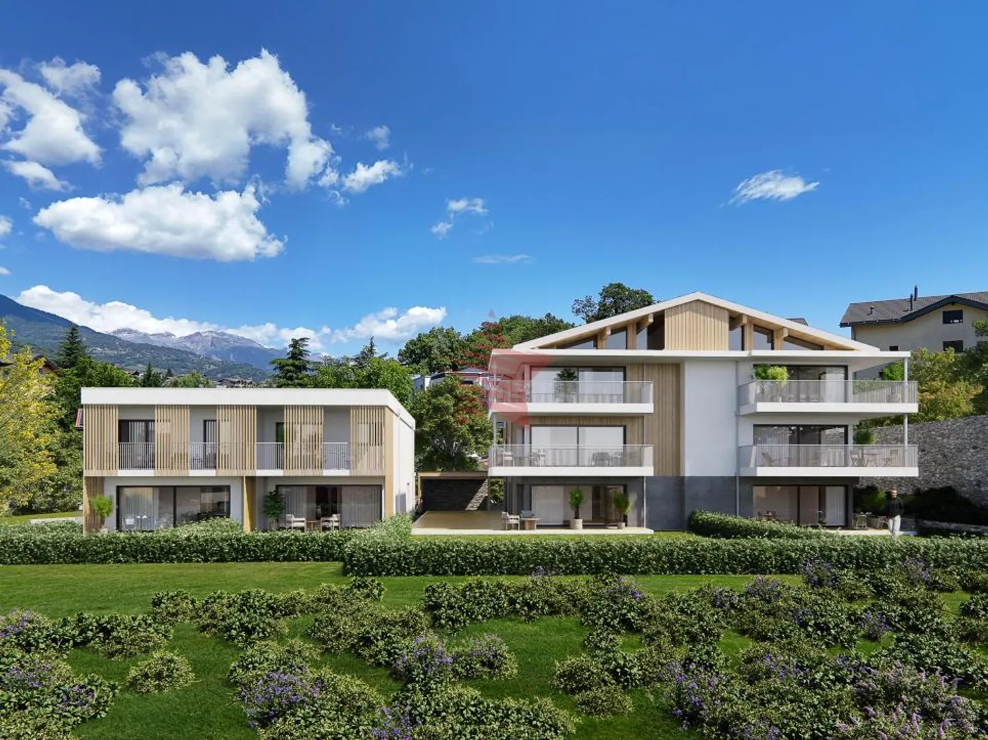 Le Clos de Pradzère – Ampio appartamento di 3,5 locali al piano giardino - Foto 2 di 8