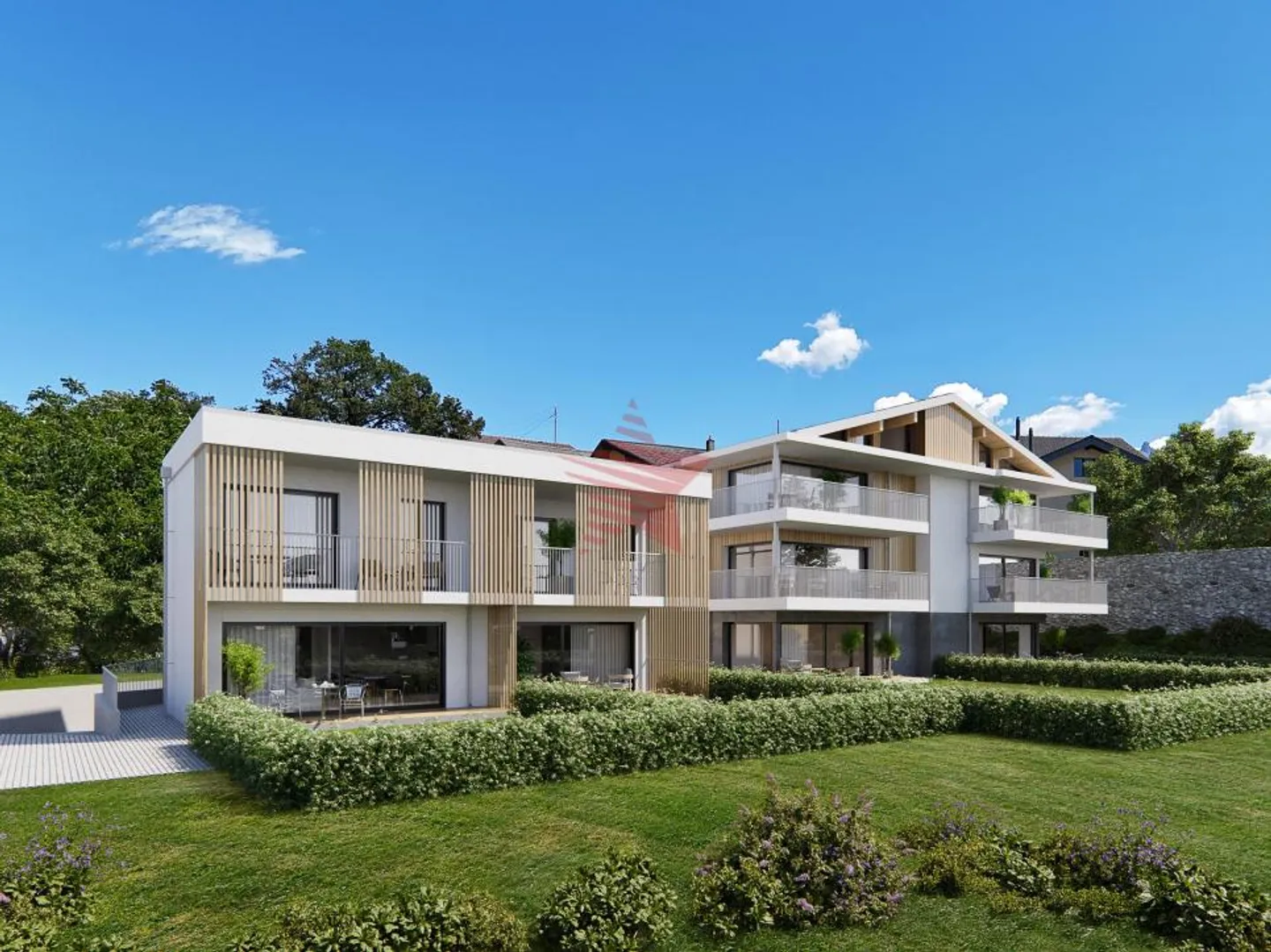 Le Clos de Pradzère – Ampio appartamento di 3,5 locali al piano giardino - Foto 3 di 8