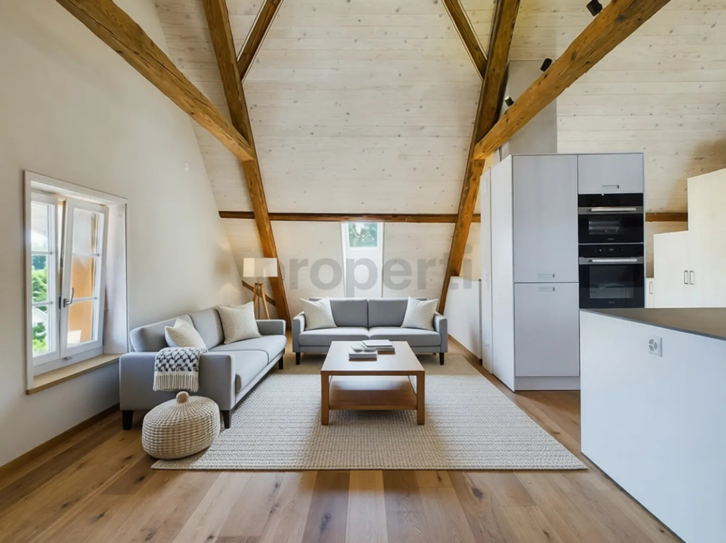 Charmante 3.5-Zimmer Dachwohnung an zentraler Lage in Bätterkinden - Foto 2 von 13