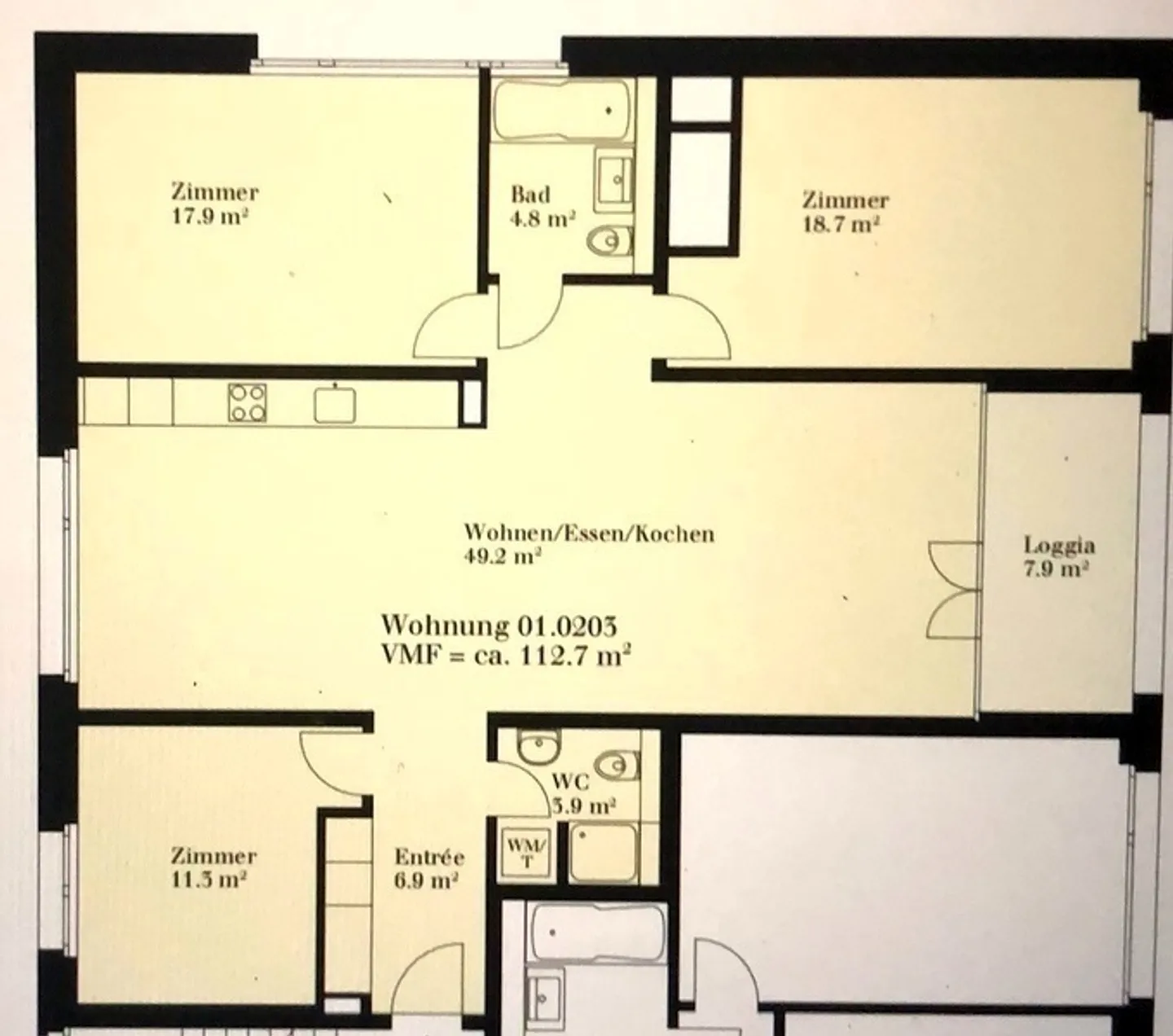 APPARTEMENT 4½ PIÈCES À WINTERTHUR - VILLE, MEUBLÉ, TEMPORAIRE - Photo 10 sur 10