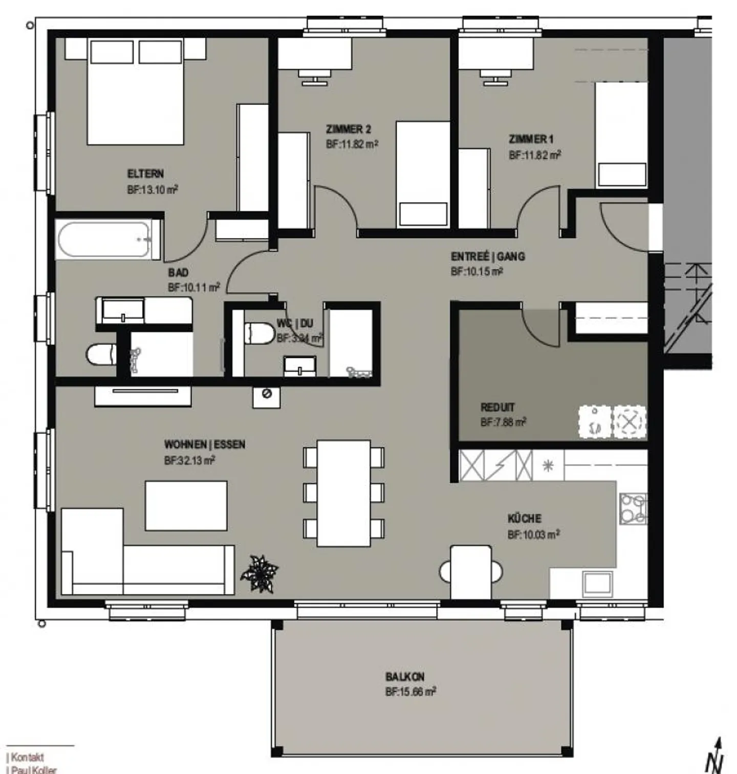 Appartamento 4.5 locali con grande balcone e vista sul verde - Foto 22 di 22
