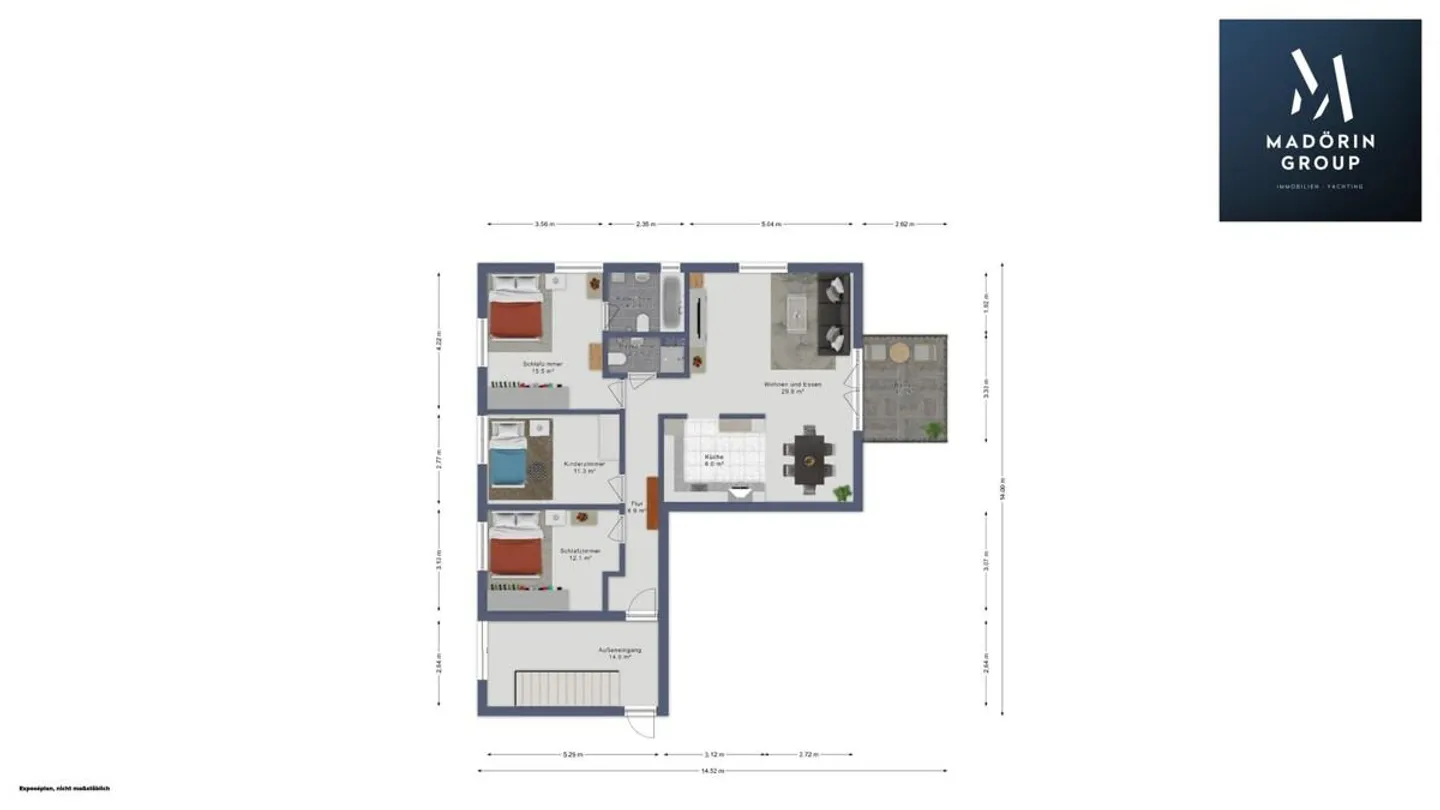 Modernes Familienapartment in Schüpfen - Foto 18 von 18