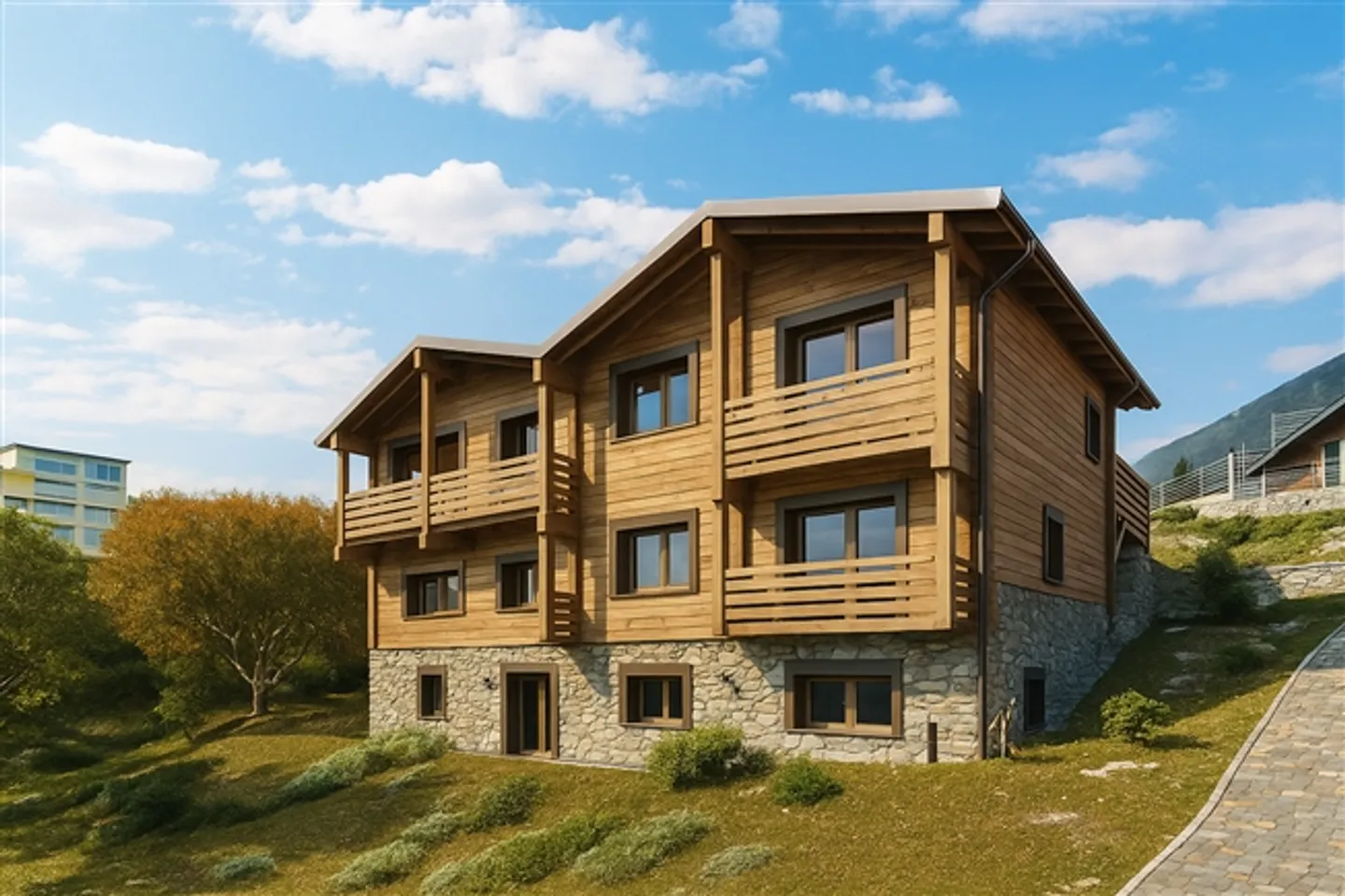 Nuovo progetto con permesso di costruzione? 3 appartamenti con 3,5 stanze a Nax - Foto 1 di 8