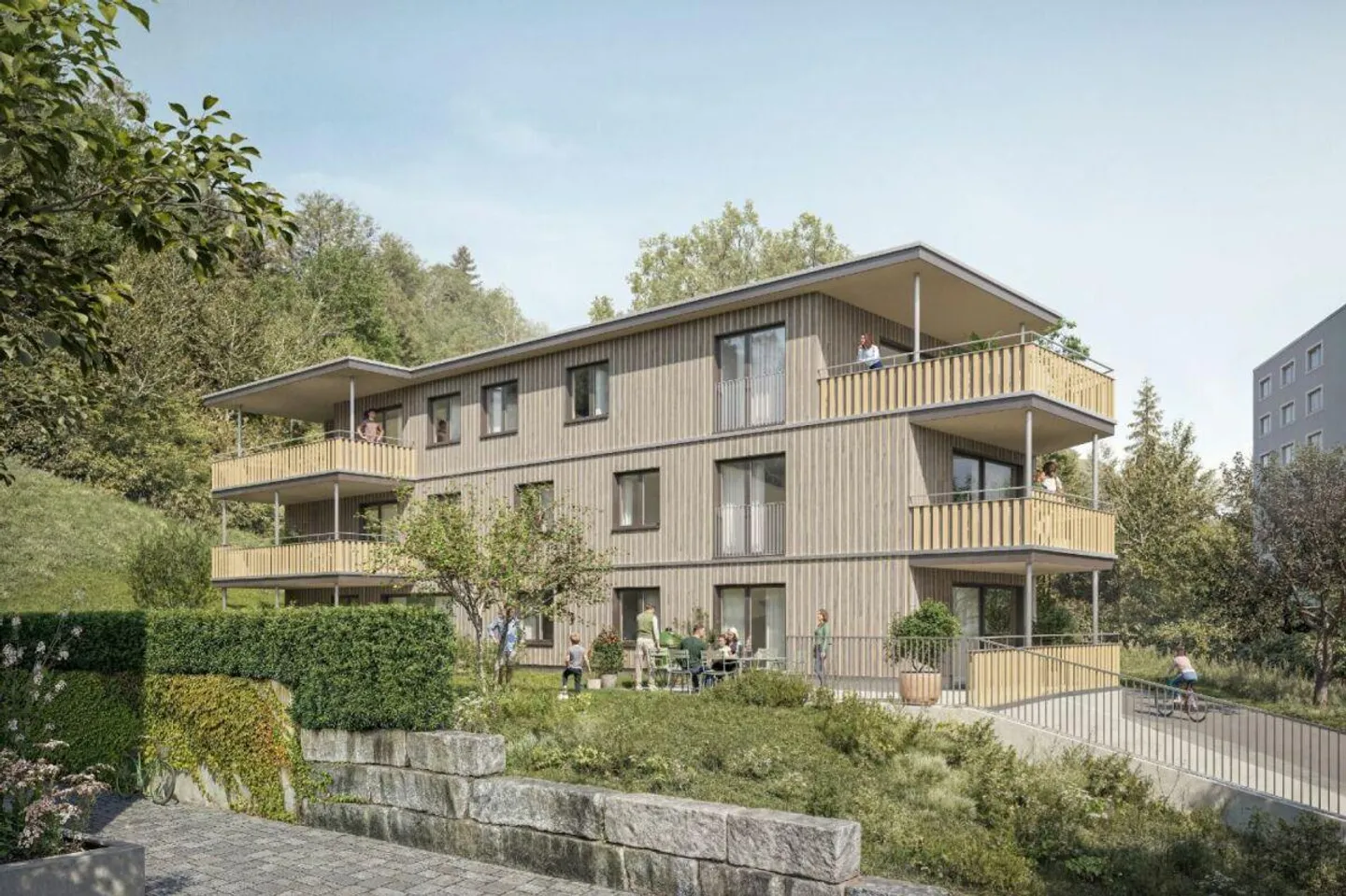 NOUVEAU - Appartement en attique moderne de 4,5 pièces dans un emplacement idyllique - Photo 2 sur 3