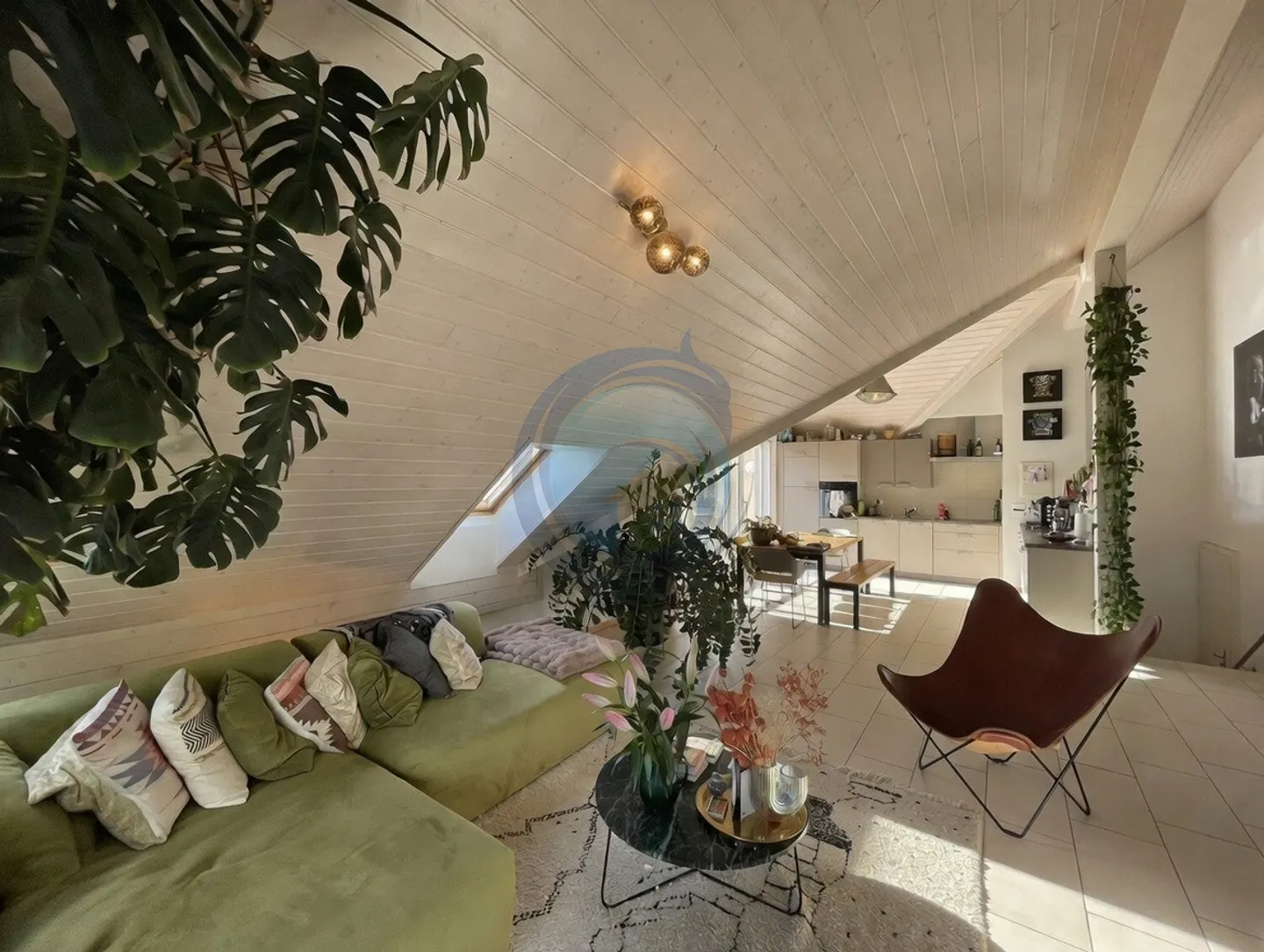 Schöne Wohnung von 4,5 Zimmern mit Blick auf den See - Foto 2 von 17