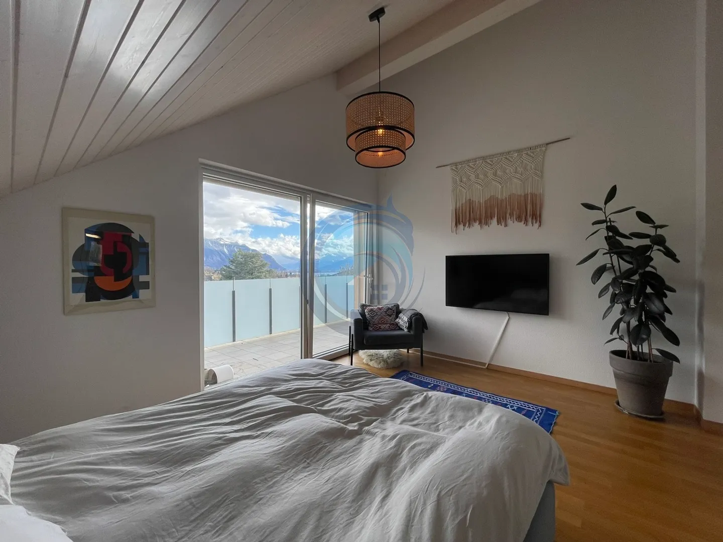 Schöne Wohnung von 4,5 Zimmern mit Blick auf den See - Foto 6 von 17