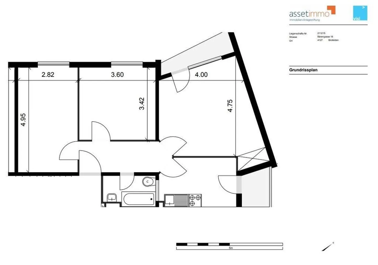 Gemütliche 3-Zimmerwohnung an der Birs - Foto 11 di 11