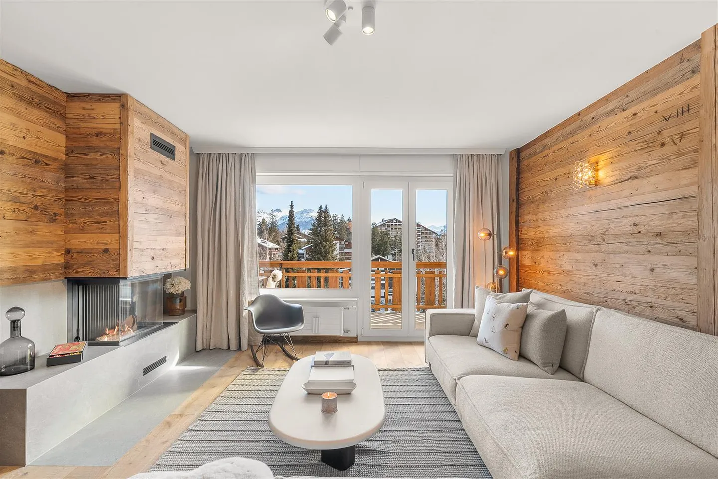 «Vollständig renovierte 3-Zimmer-Wohnung im Crans Center und in der Nähe der Skilifte» - Foto 1 von 13