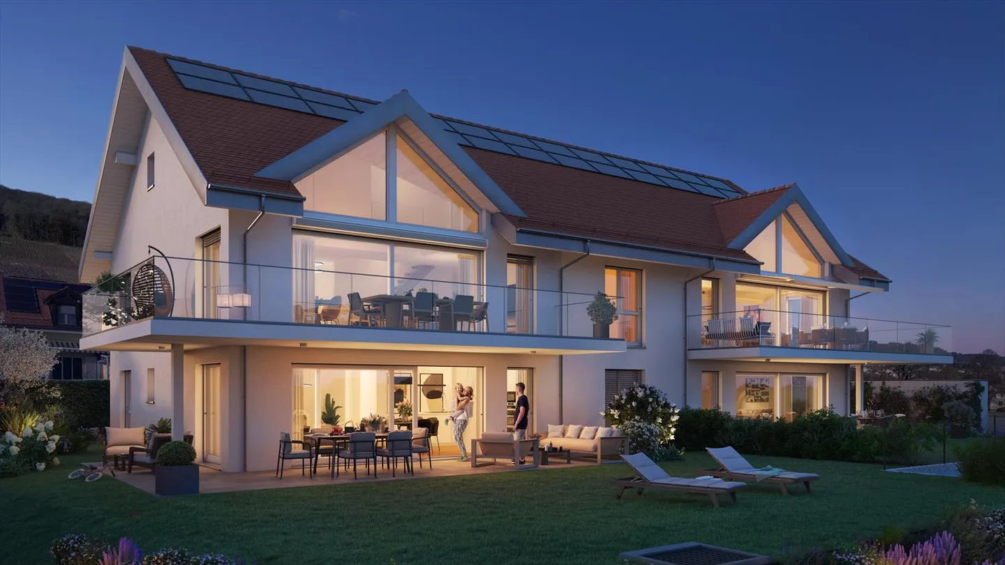 Magnifico appartamento di 4,5 stanze con vista panoramica a Luins - Foto 1 di 8